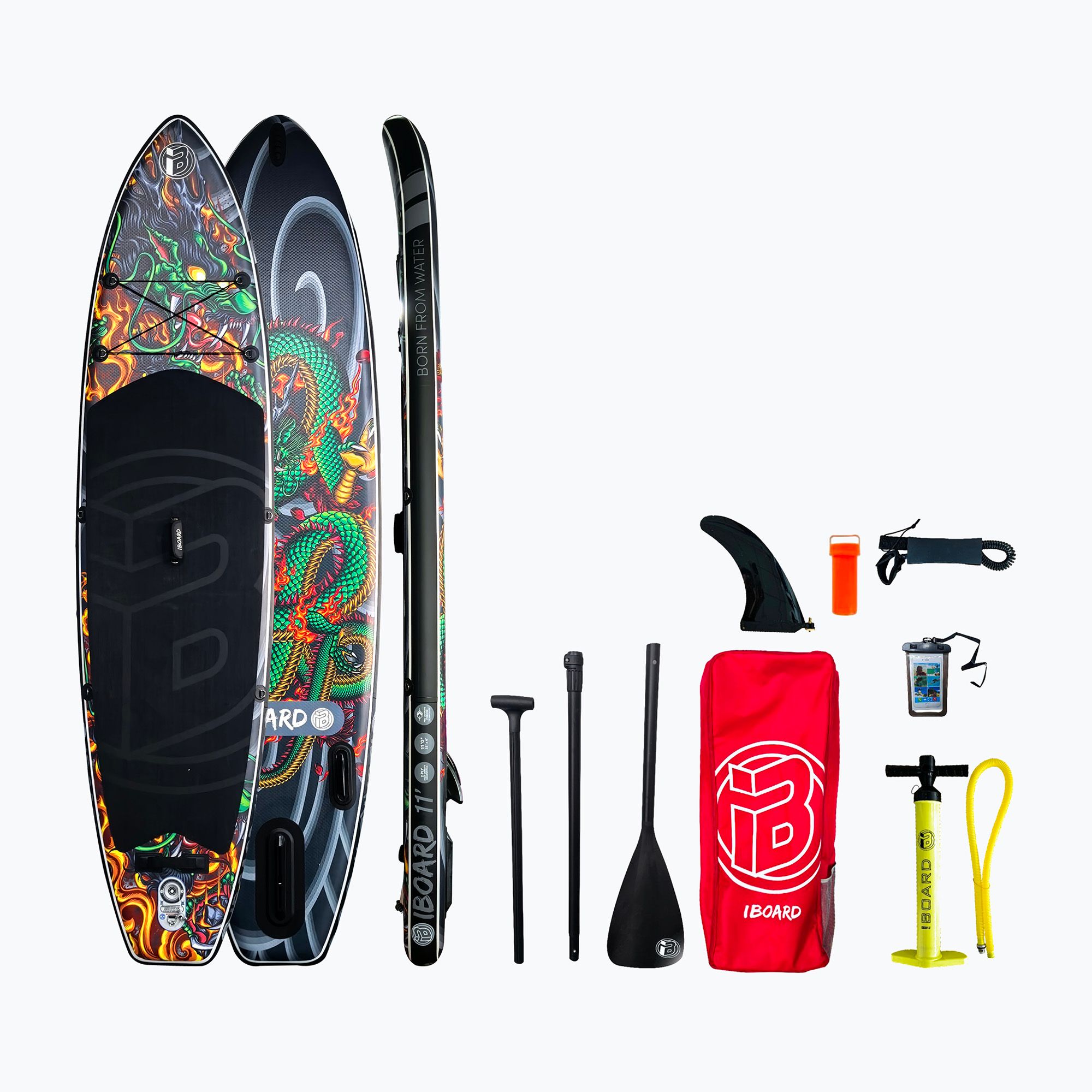 Deska SUP iBoard Green Dragon 11' 