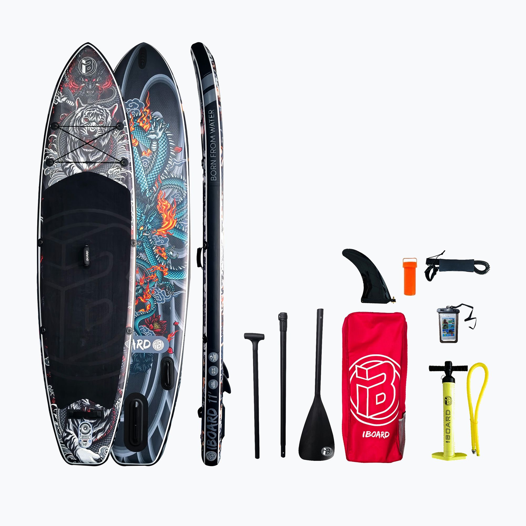 Deska SUP iBoard Black Tiger 11' 