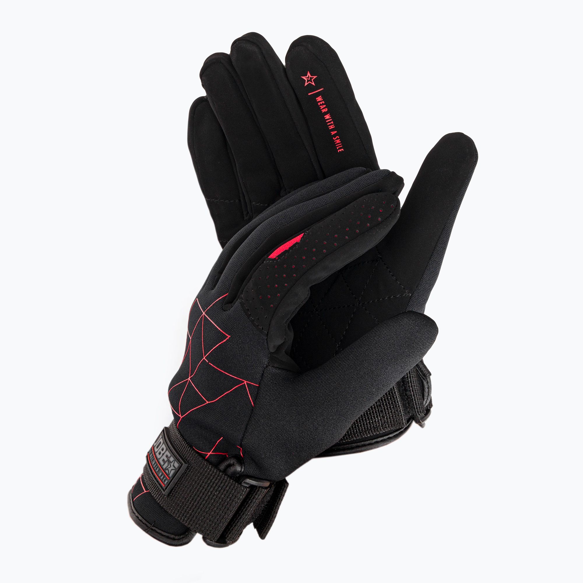Rękawiczki do wakeboardu męskie JOBE Stream black/red 