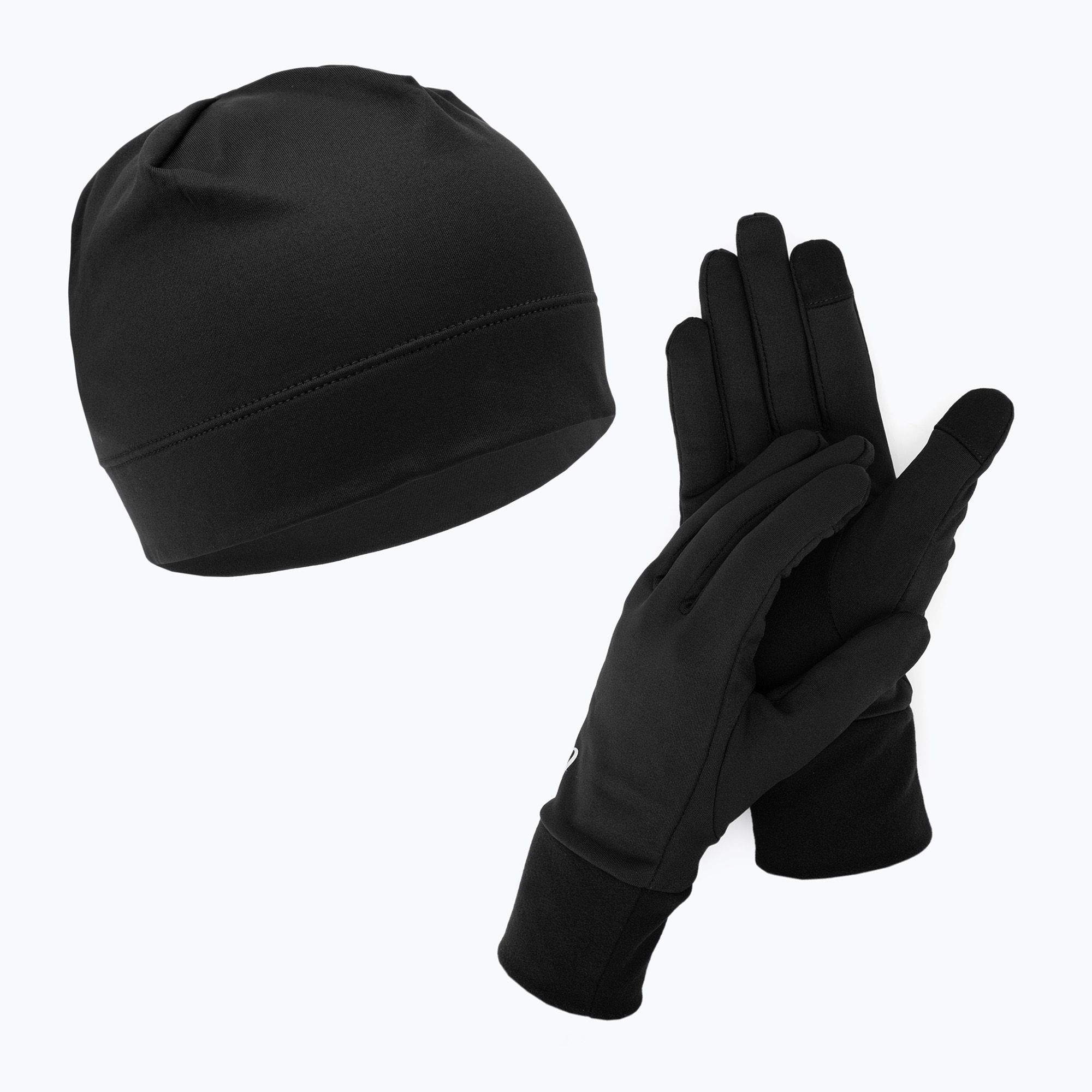Zestaw czapka + rękawiczki ASICS Running Pack performance black 
