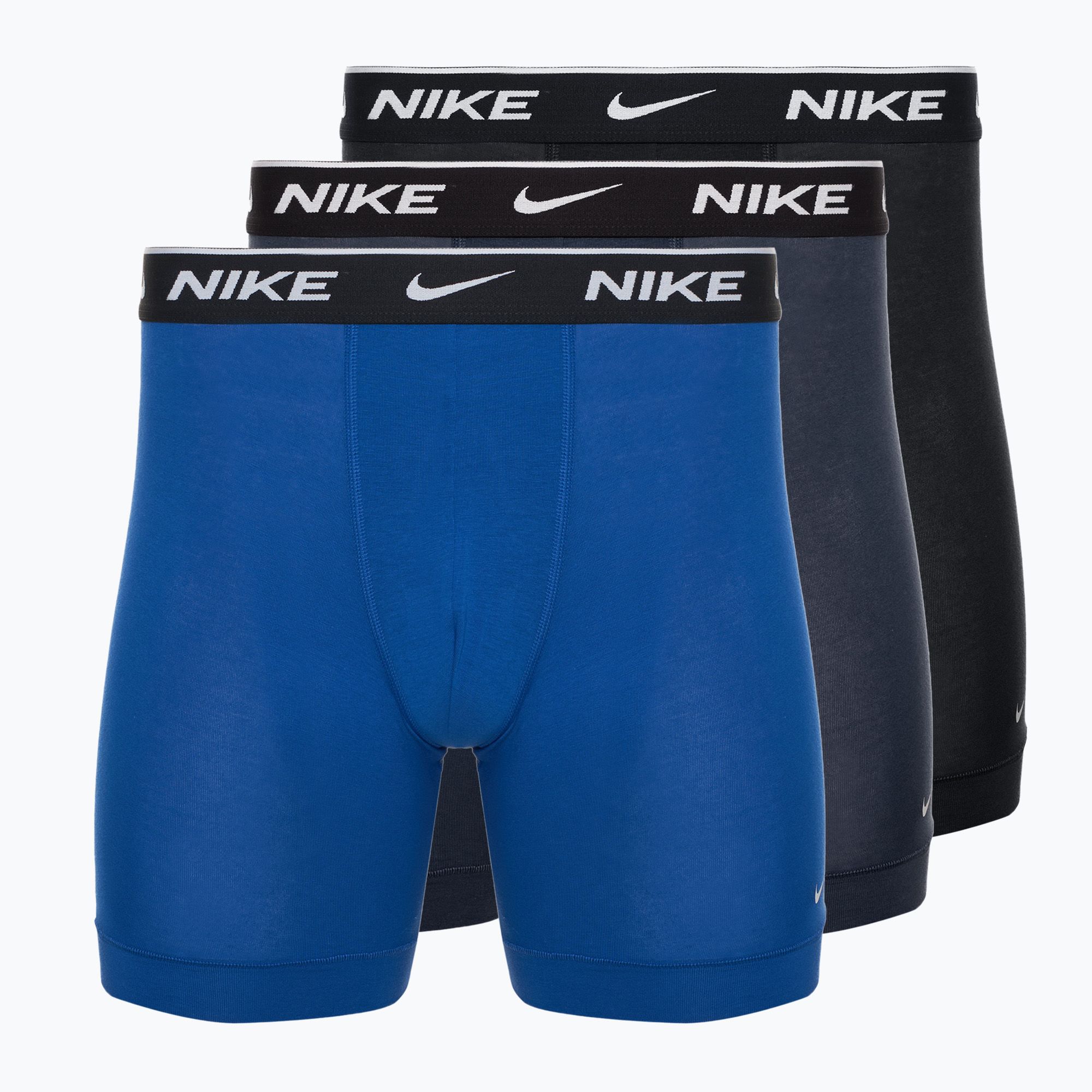 Bokserki męskie Nike Everyday Cotton Stretch 3 pary obsidian/game royal/black 