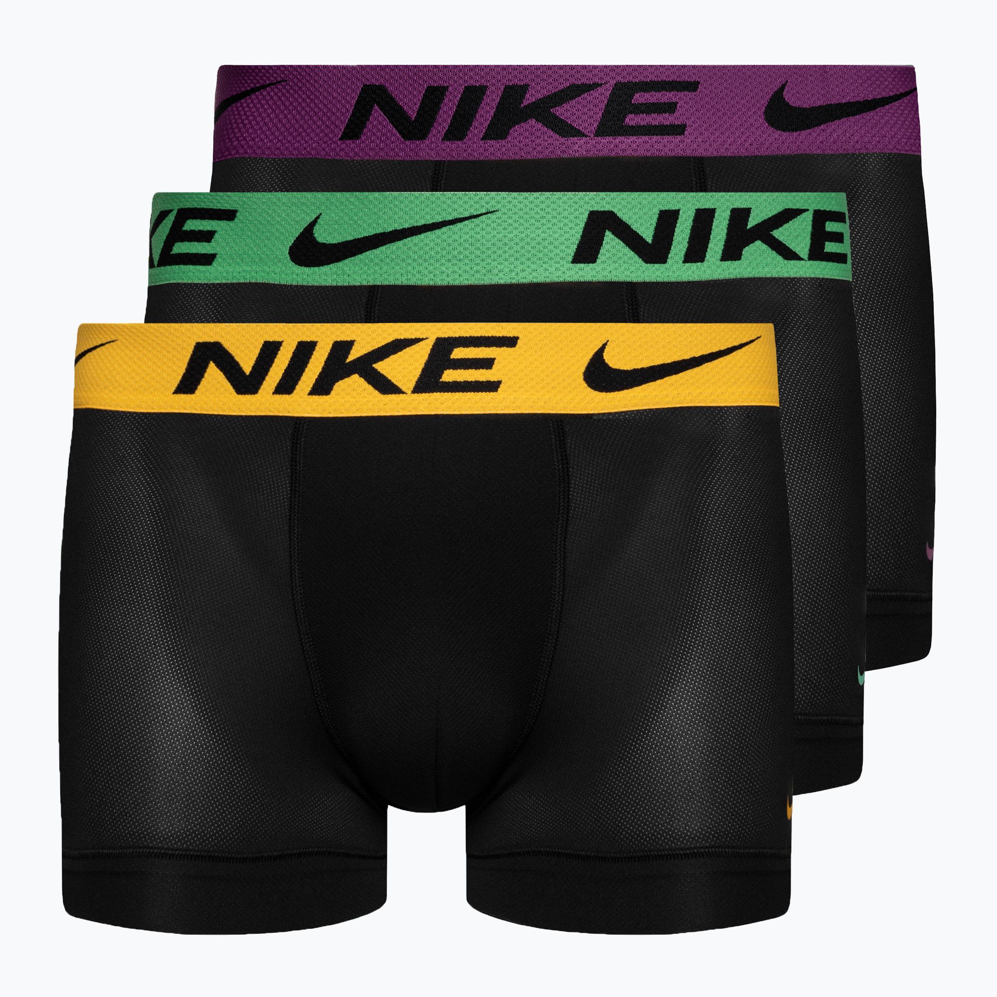 Bokserki męskie Nike Dri-FIT Cotton Trunk 3 pary fuxia/yellow/turquoise 