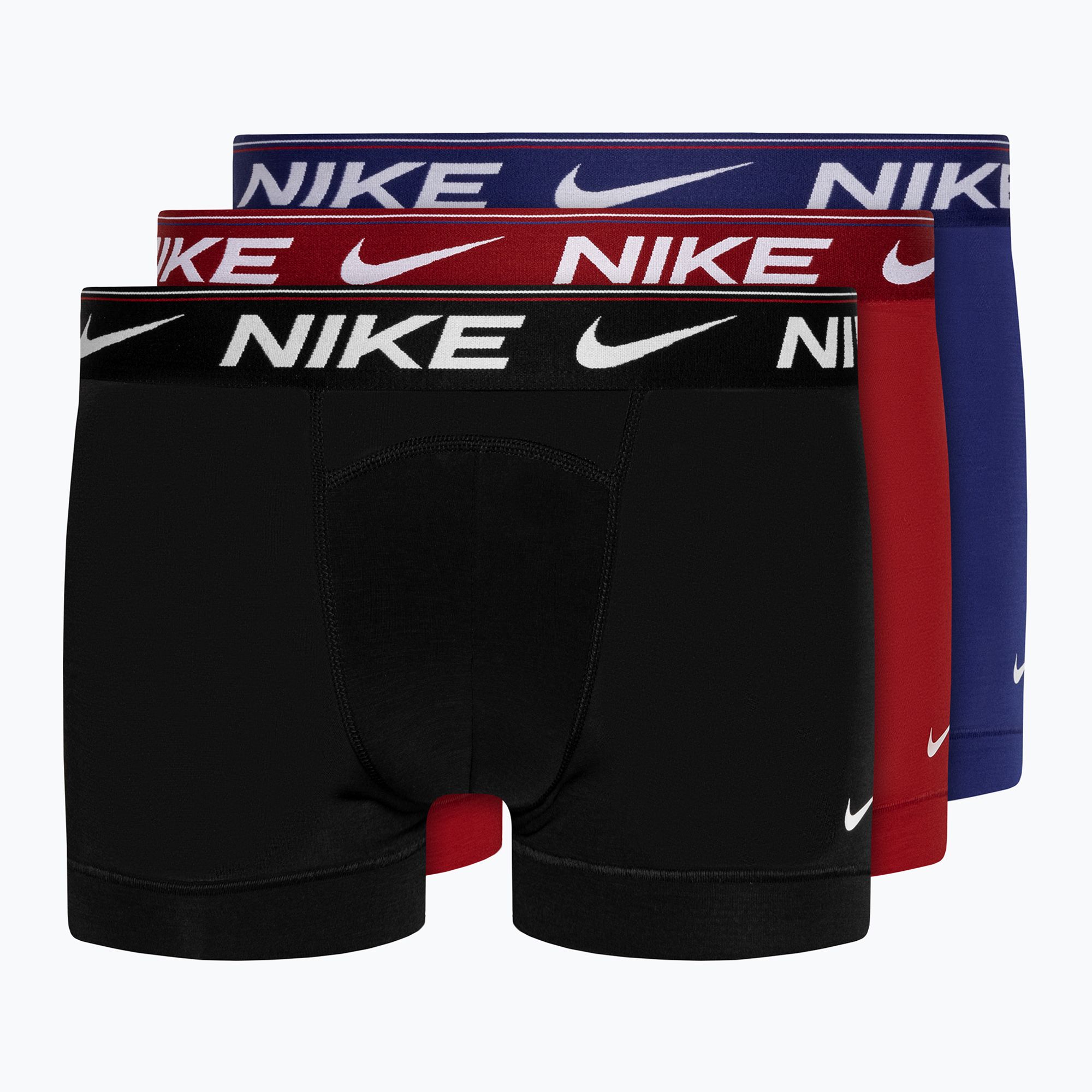 Bokserki męskie Nike Dri-FIT Ultra Comfort Trunk 3 pary gym red/deep royal/black 