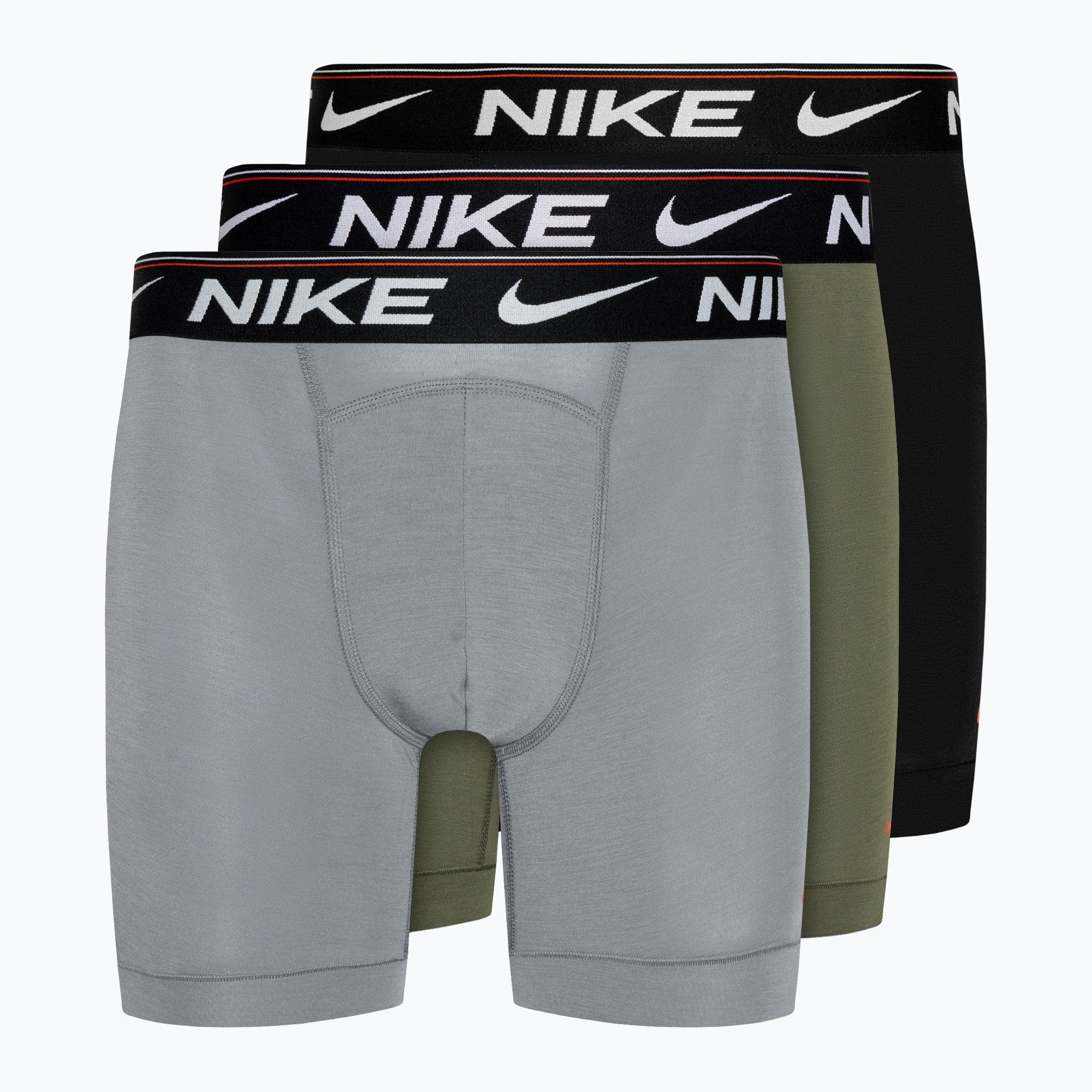 Bokserki męskie Nike Dri-FIT Ultra Comfort 3 pary cool grey/medium olive/black 