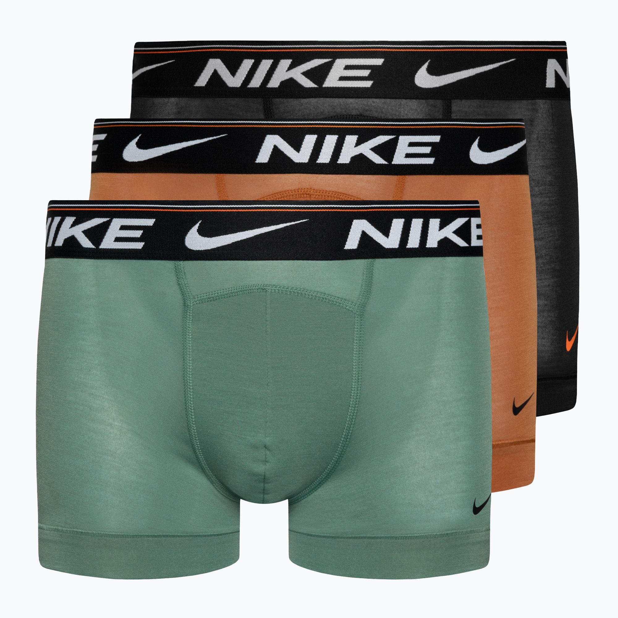 Bokserki męskie Nike Dri-FIT Ultra Comfort Trunk 3 pary turquoise/black/orange 