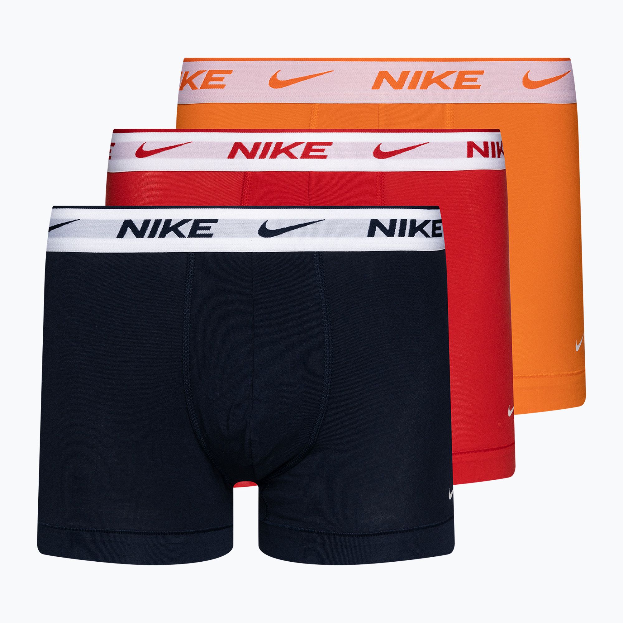 Bokserki męskie Nike Everyday Cotton Stretch Trunk 3 pary blue/orange/red 