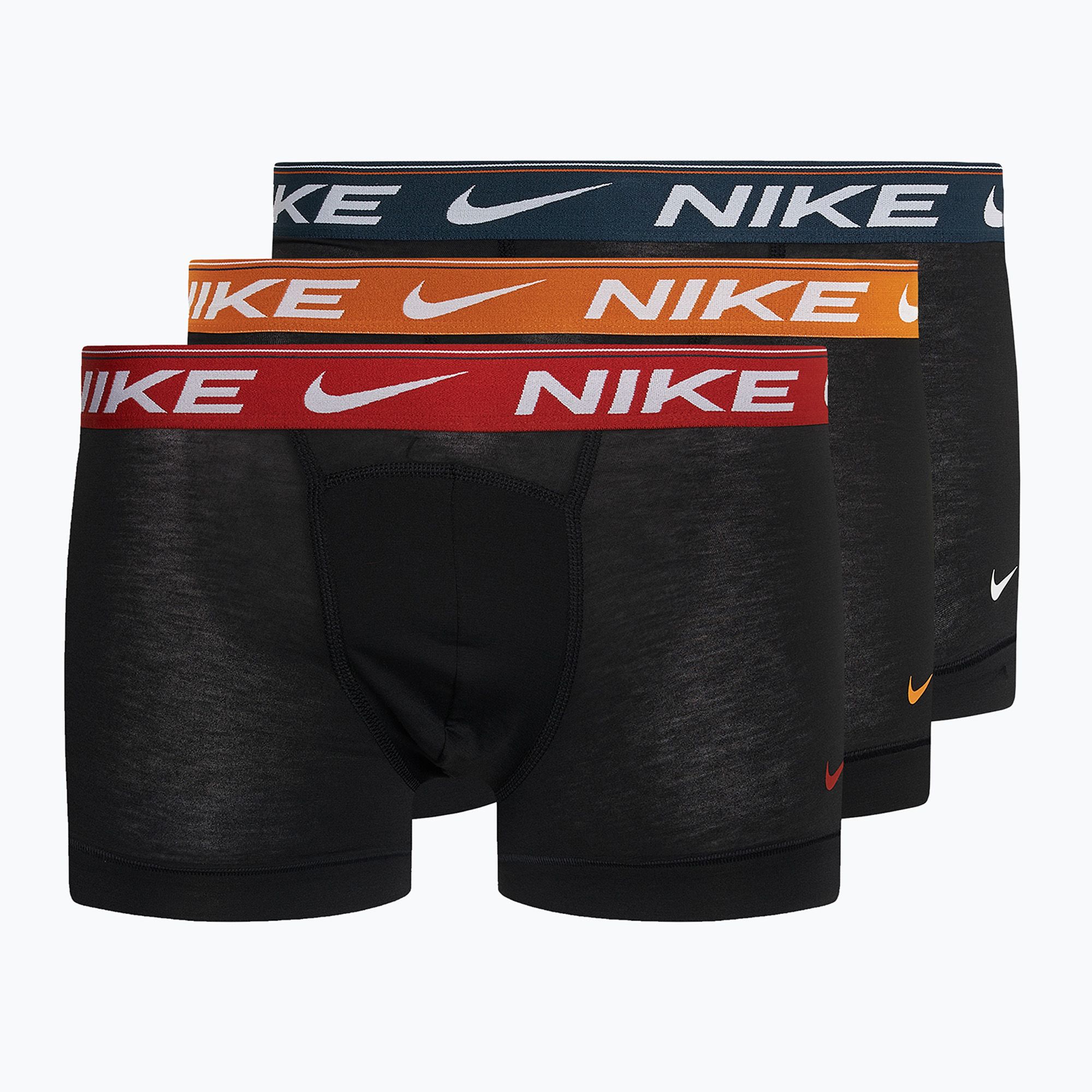 Bokserki męskie Nike Dri-FIT Ultra Comfort Trunk 3 pary black moon/dragon red/armory navy 