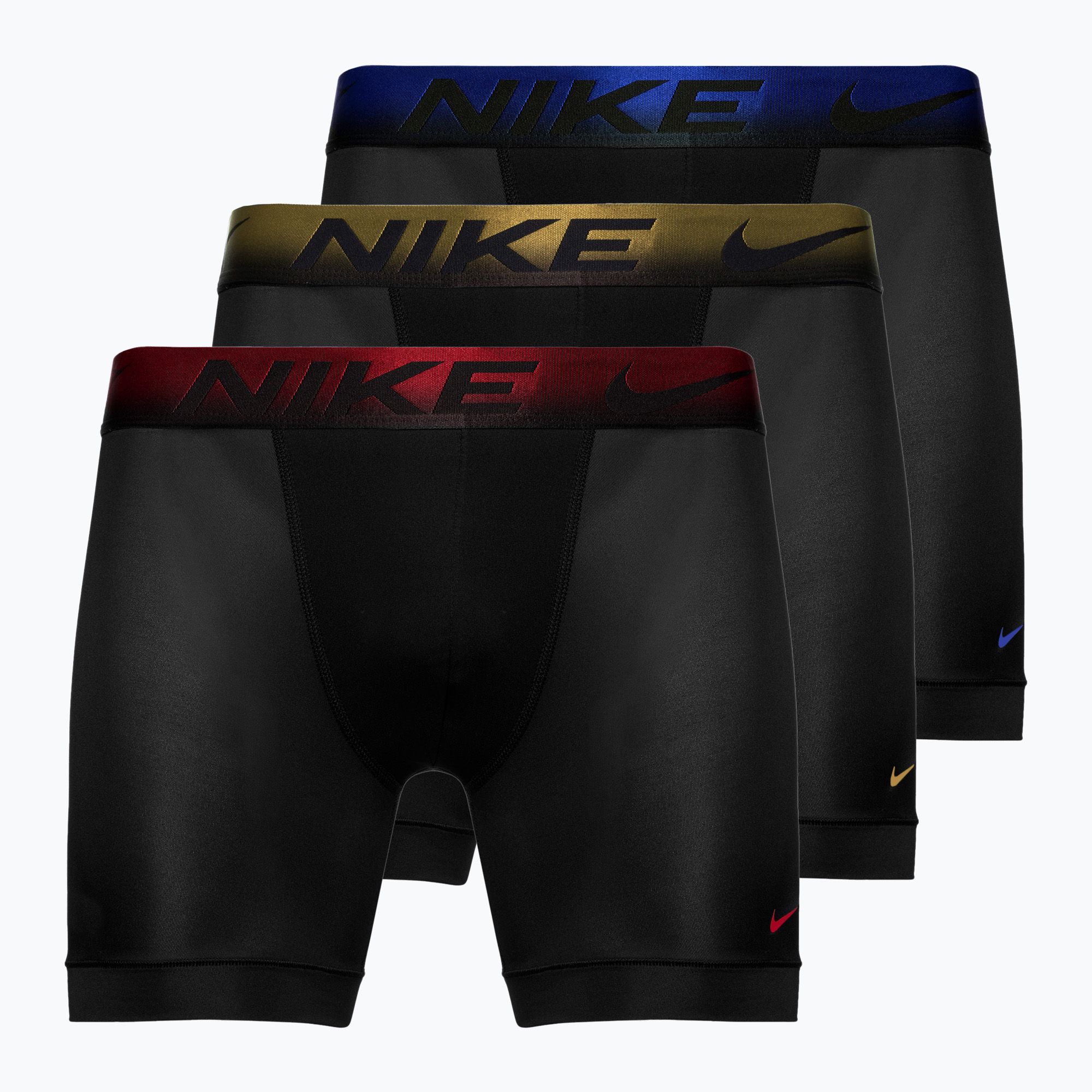 Bokserki męskie Nike Dri-Fit Essential Micro Boxer Brief 3 pary black/grey/deep red 