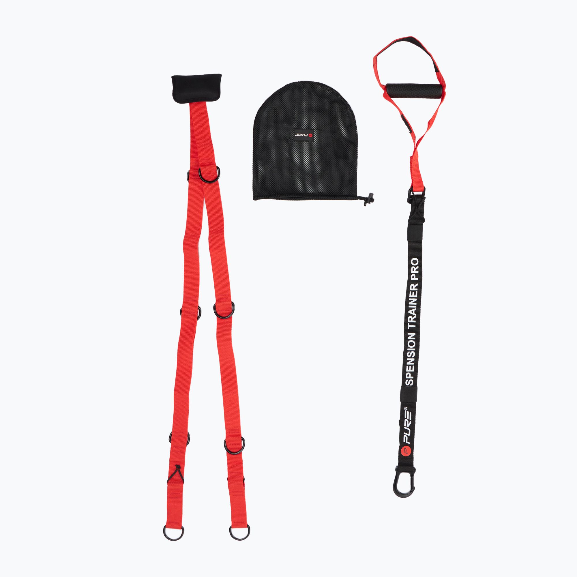 Taśmy do treningu w podwieszeniu Pure2Improve Suspension Trainer Pro czerwono-czarne 2214 