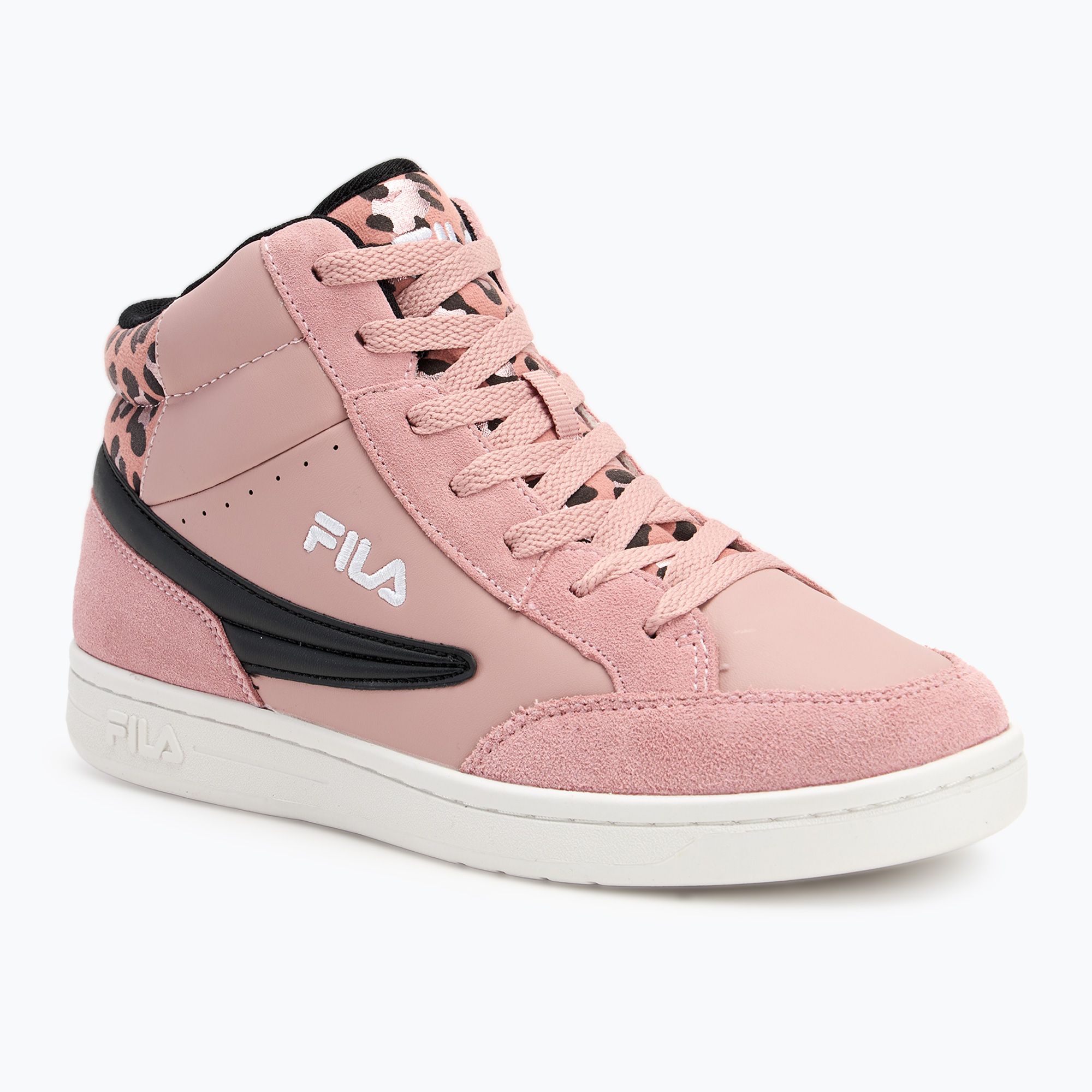 Buty dziecięce FILA Crew Mid pale mauve/leopard 