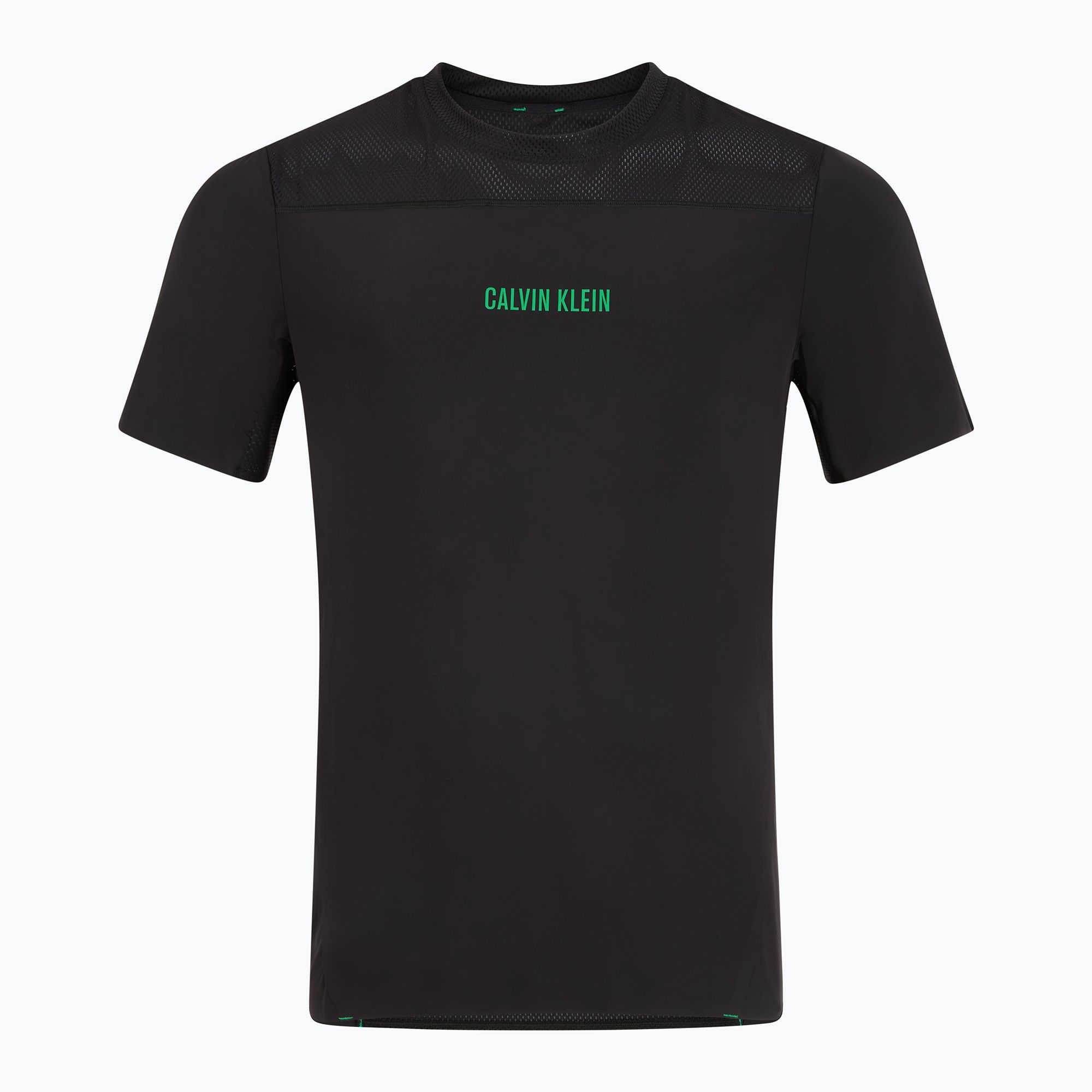 Koszulka męska Calvin Klein LVGMS5K188 Baselayer black/blosson green logo 
