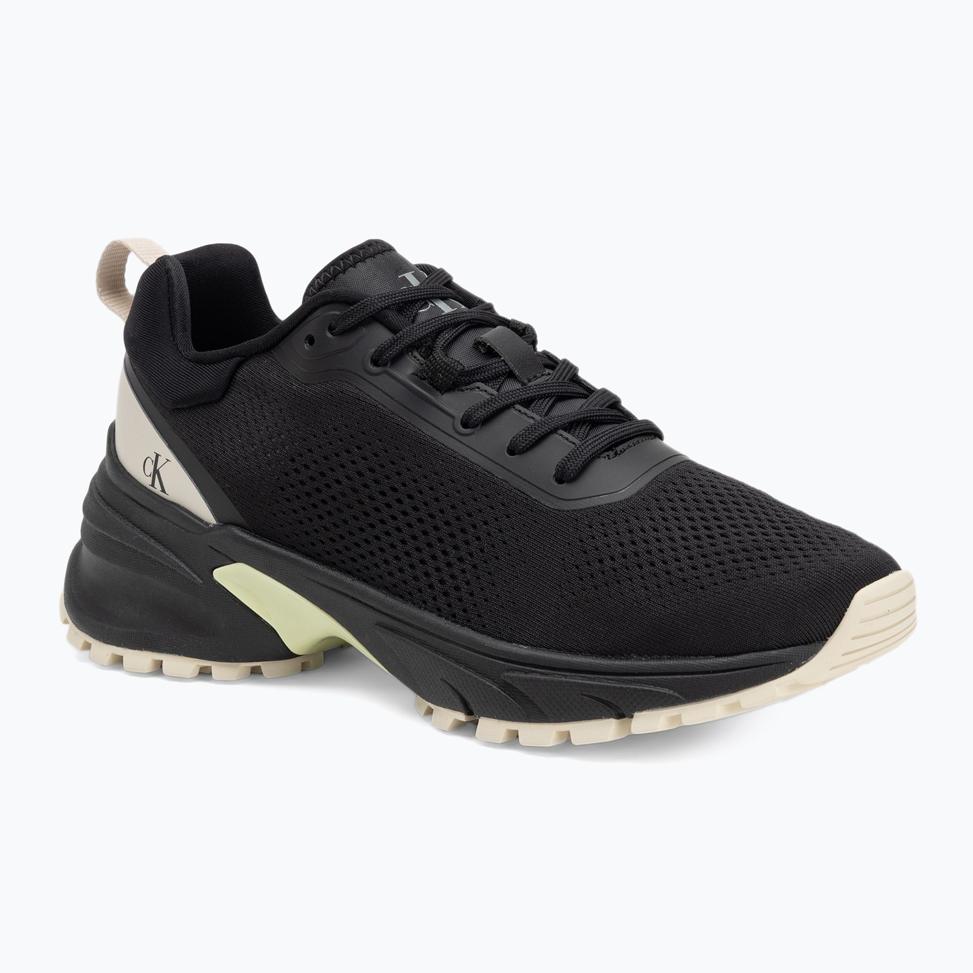 Buty damskie Calvin Klein YW0YW01856 Hike Runner Mg Tech Knit black/pistachio/white jade 
