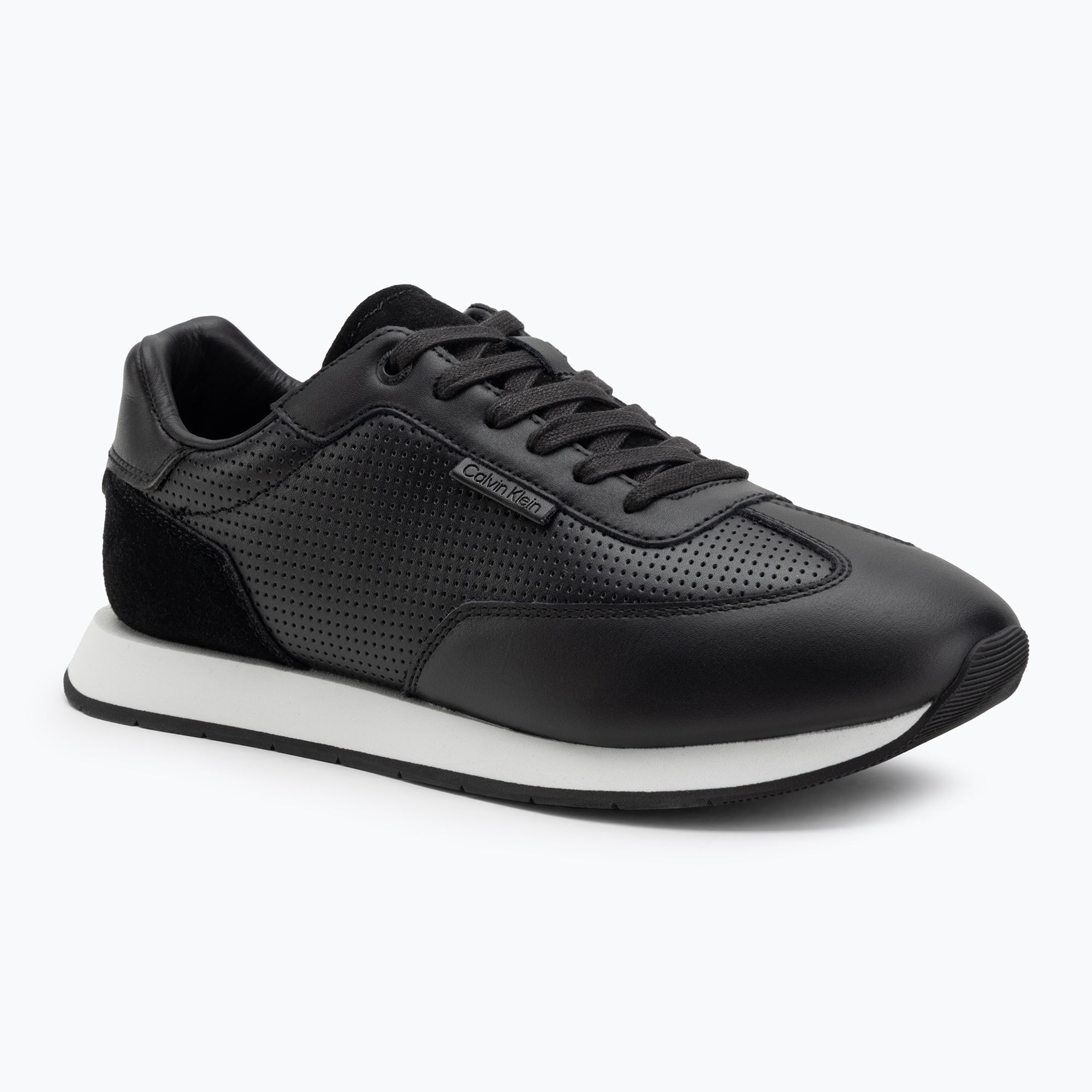Buty męskie Calvin Klein HM0HM01871 Low Prof Runn Laceup Perf Lth black/bright white 