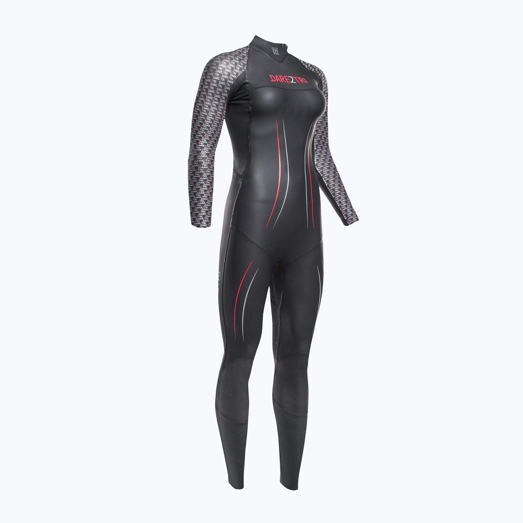 Pianka triathlonowa damska Dare2Tri Mach3 0.7 3 mm czarny 