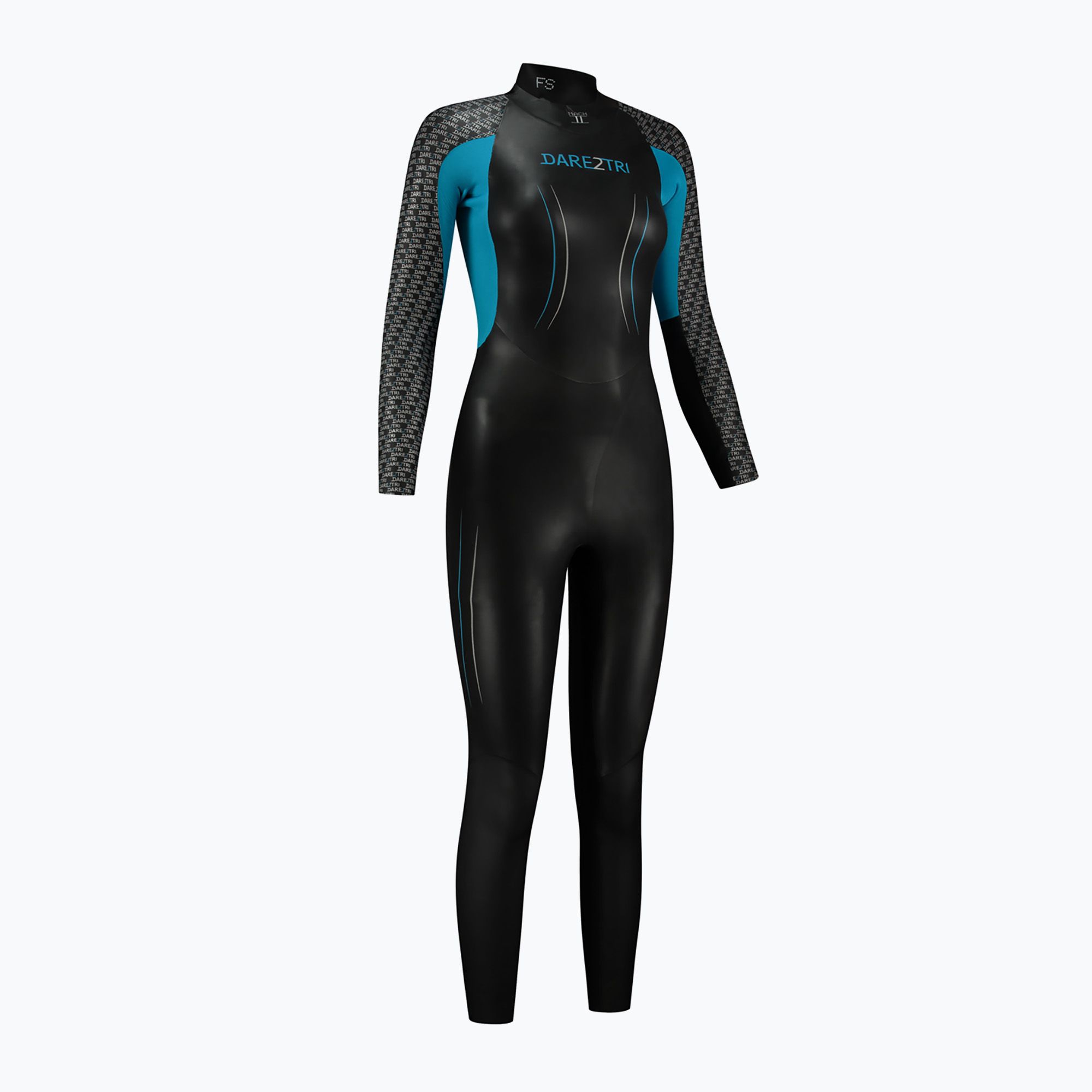 Pianka triathlonowa damska Dare2Tri Mach2 2 mm czarna 
