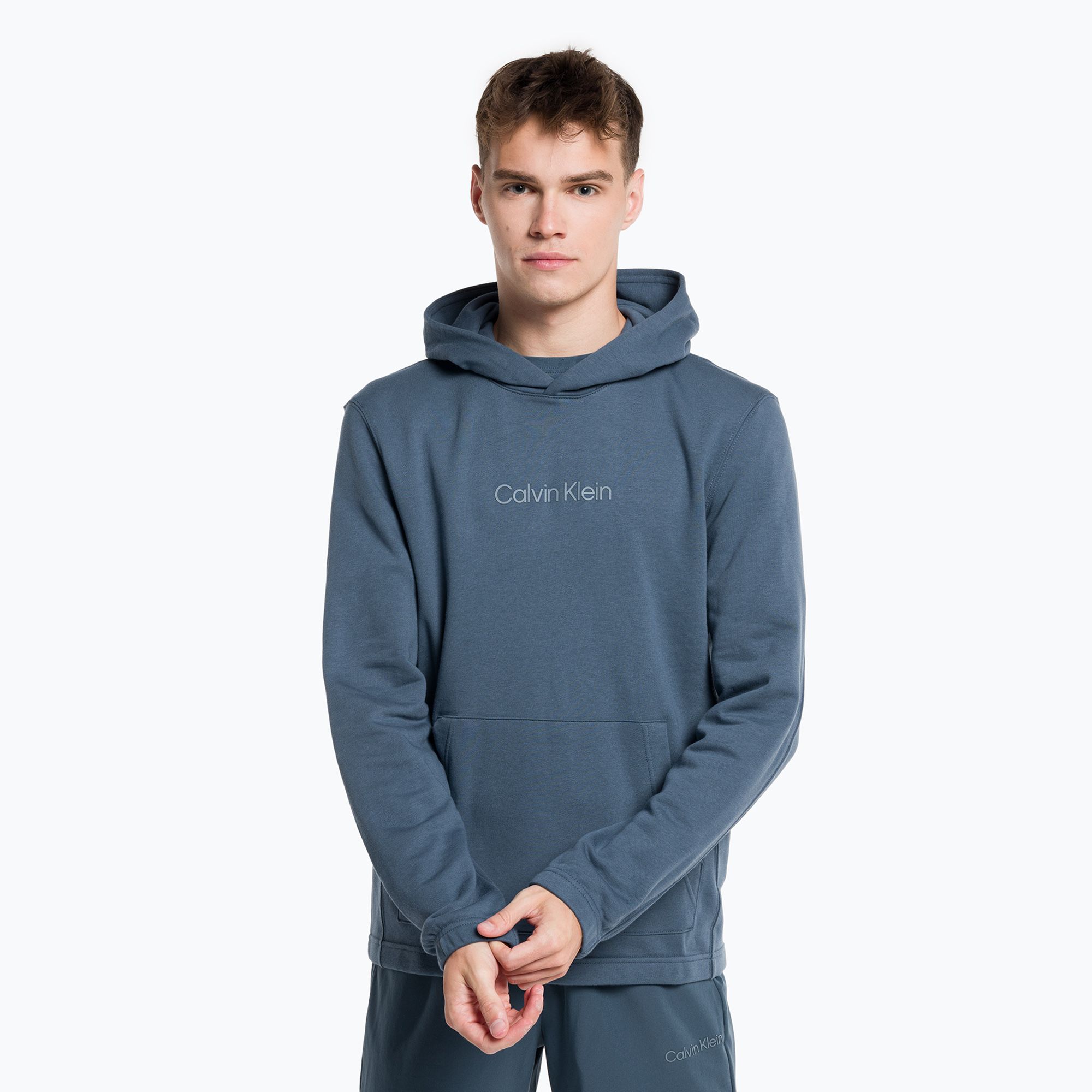 Bluza męska Calvin Klein Hoodie crayon blue 