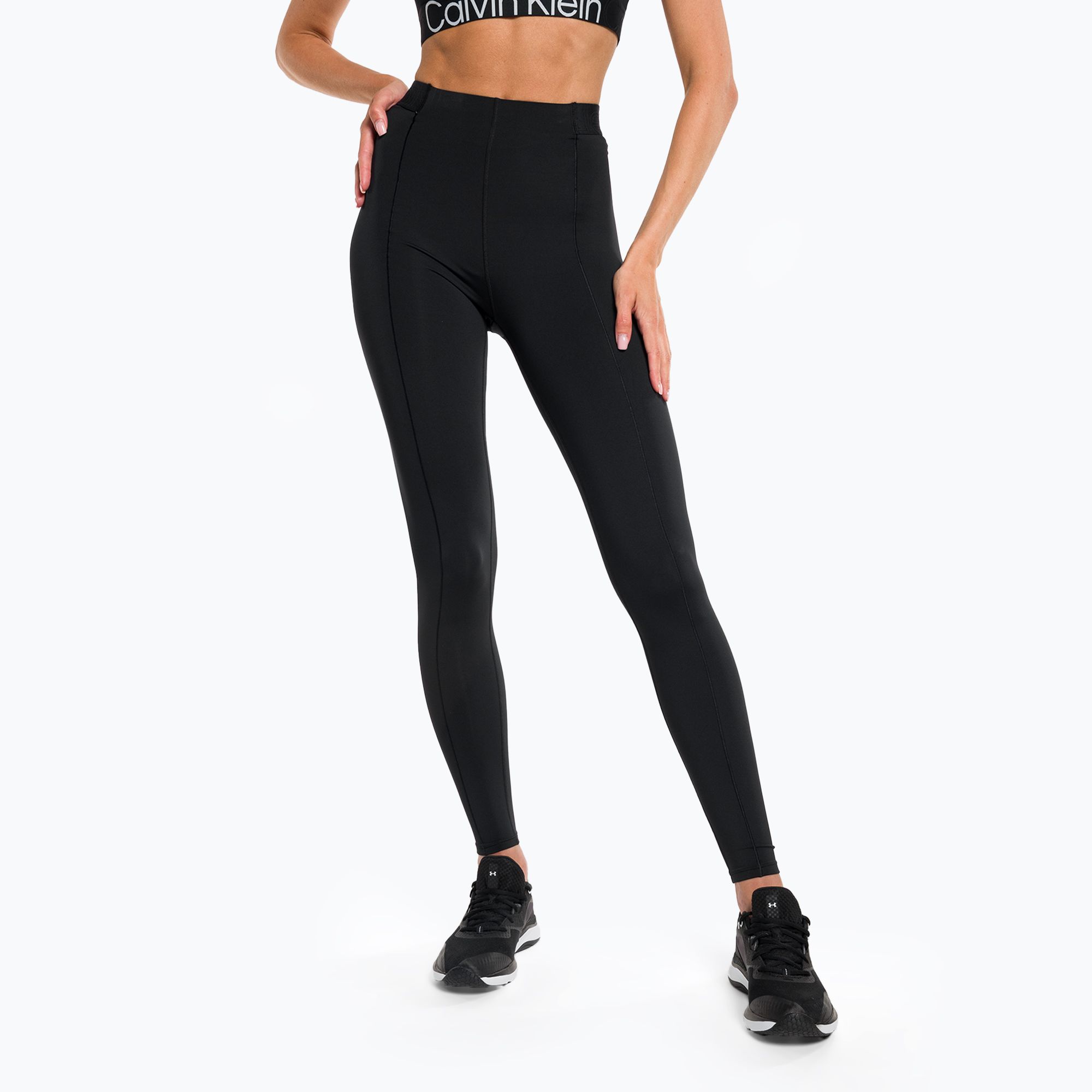 Legginsy treningowe damskie Calvin Klein 7/8 black beauty 