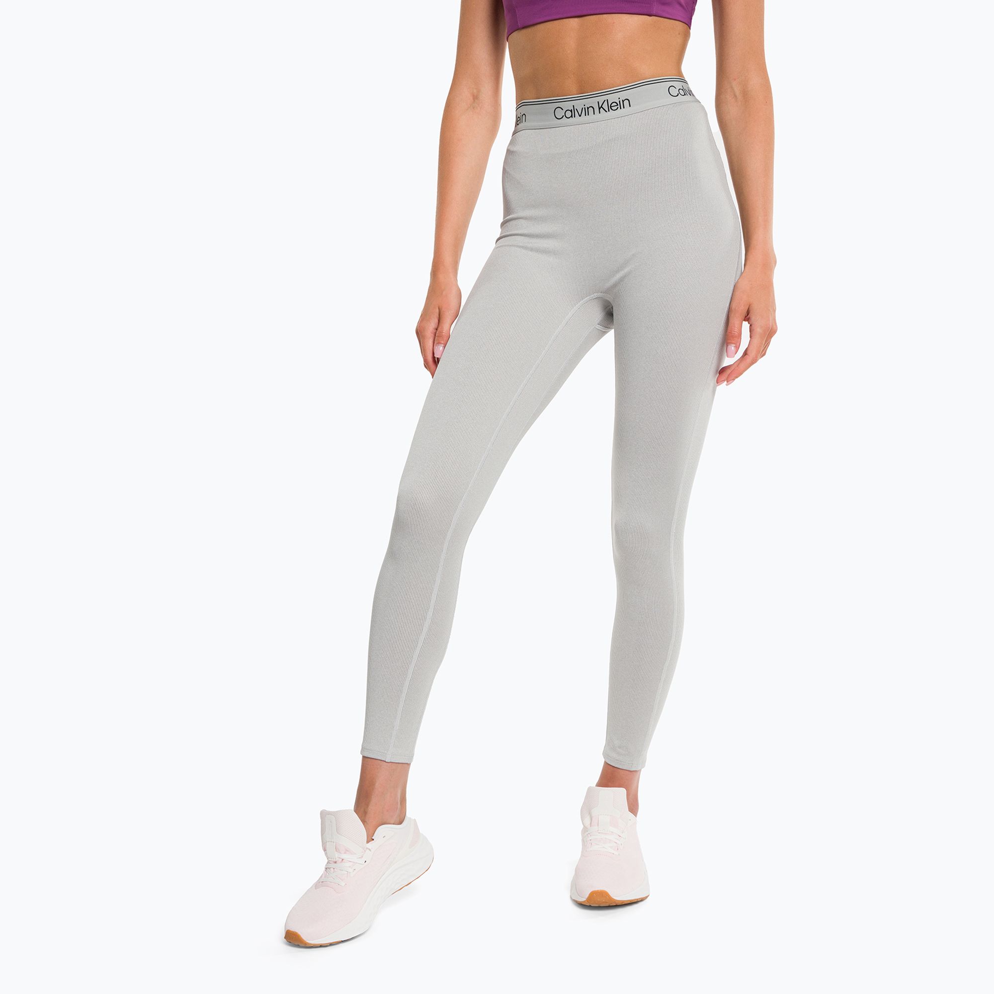 Legginsy treningowe damskie Calvin Klein 7/8 athletic grey heather 