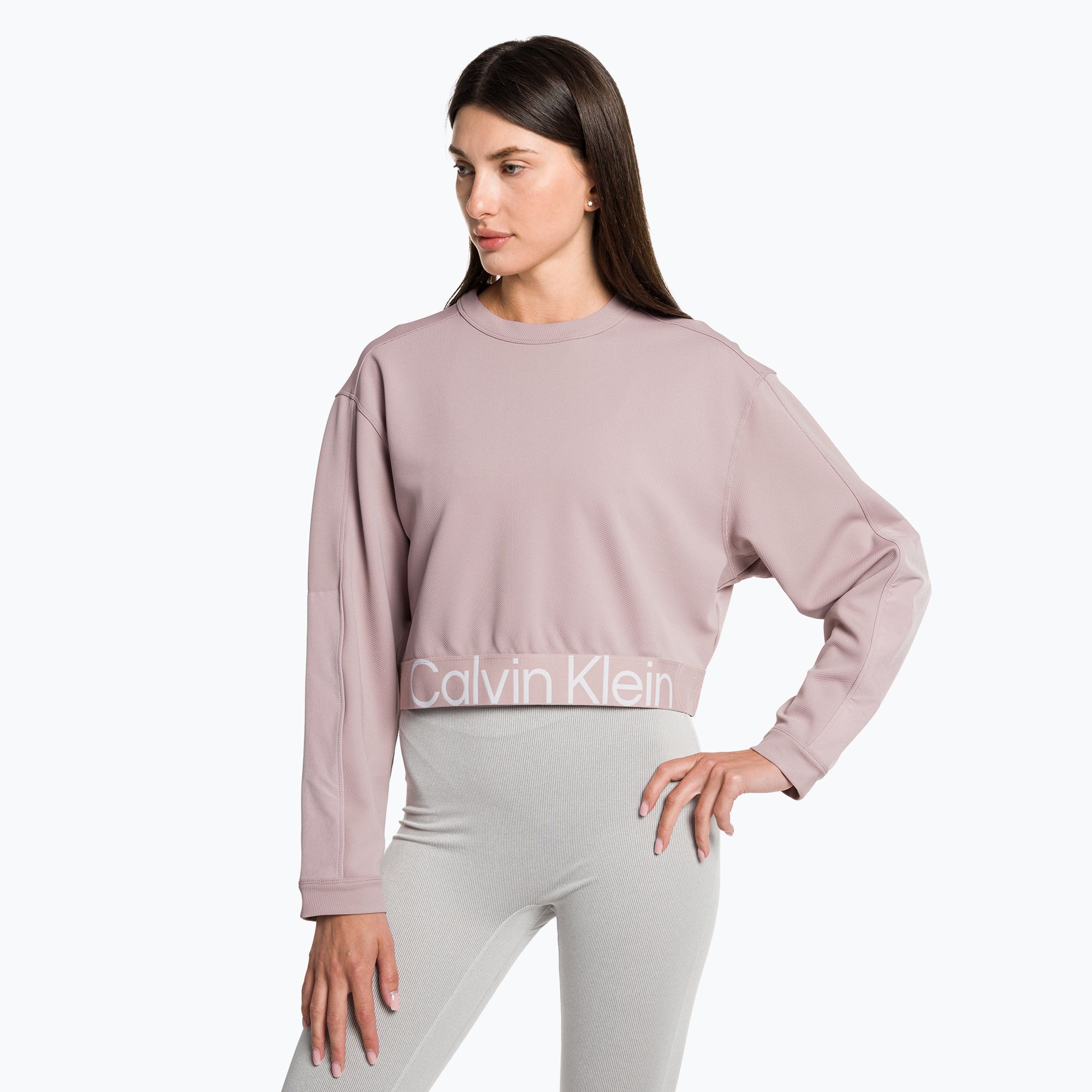 Bluza damska Calvin Klein Pullover gray rose 