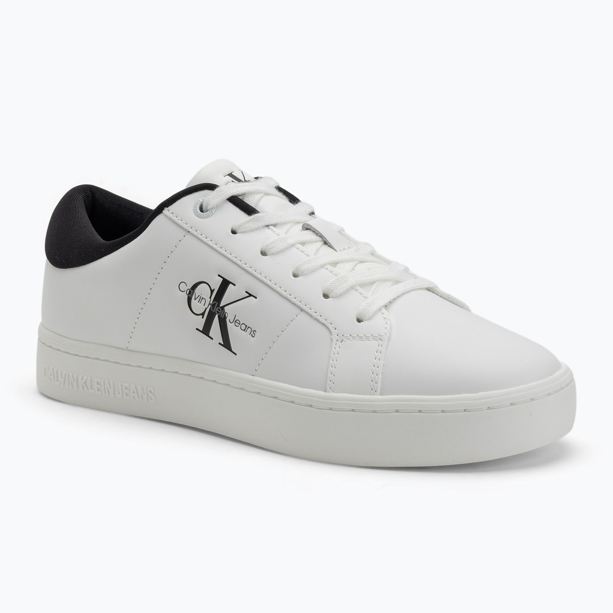 Buty damskie Calvin Klein YW0YW01444 Classic Cupsole Lowlaceup Lth Wn bright white/black 