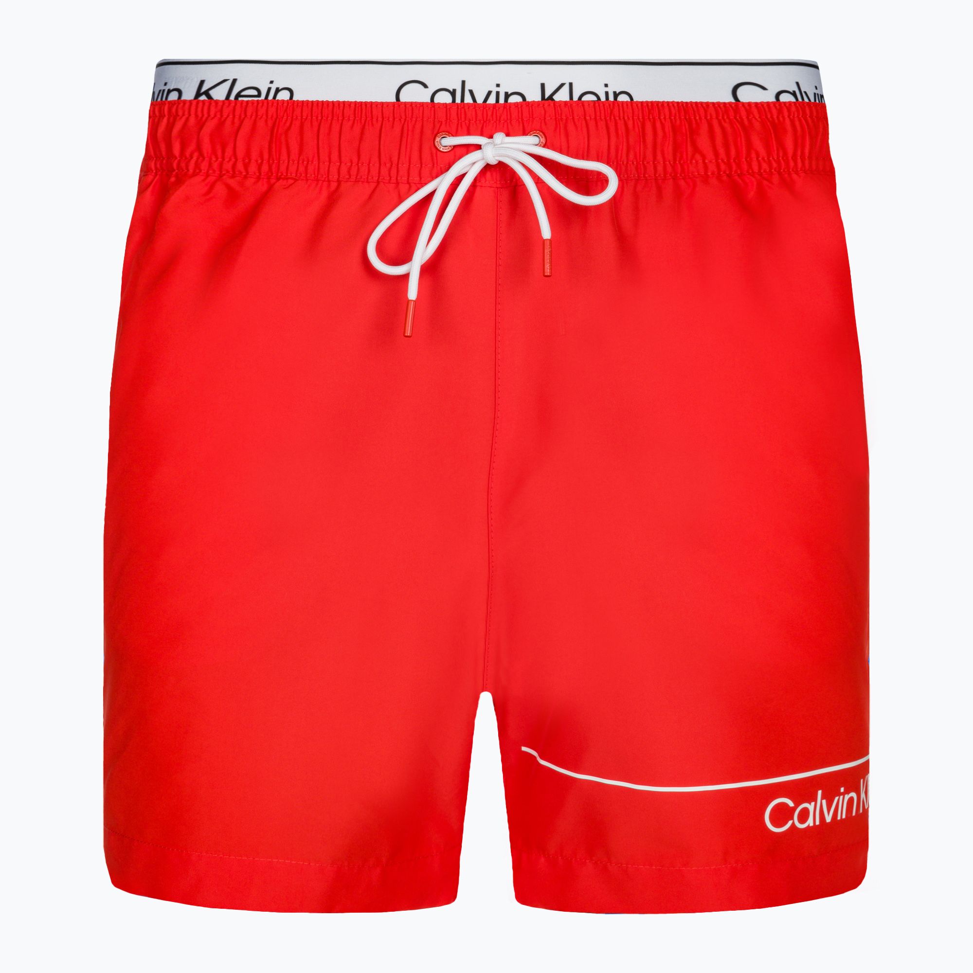 Szorty kąpielowe męskie Calvin Klein Medium Double WB hot heat 