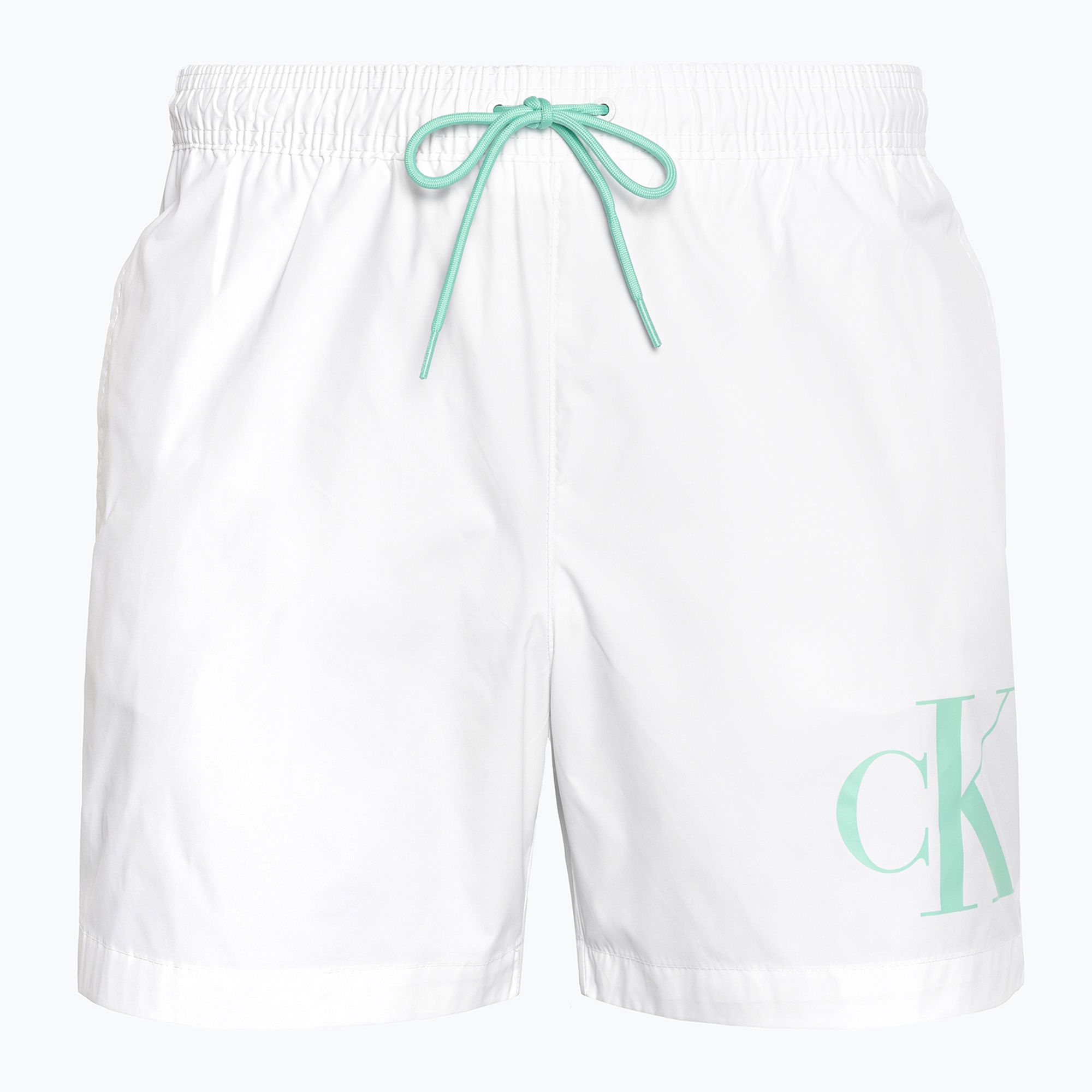 Szorty kąpielowe męskie Calvin Klein Medium Drawstring classic white 