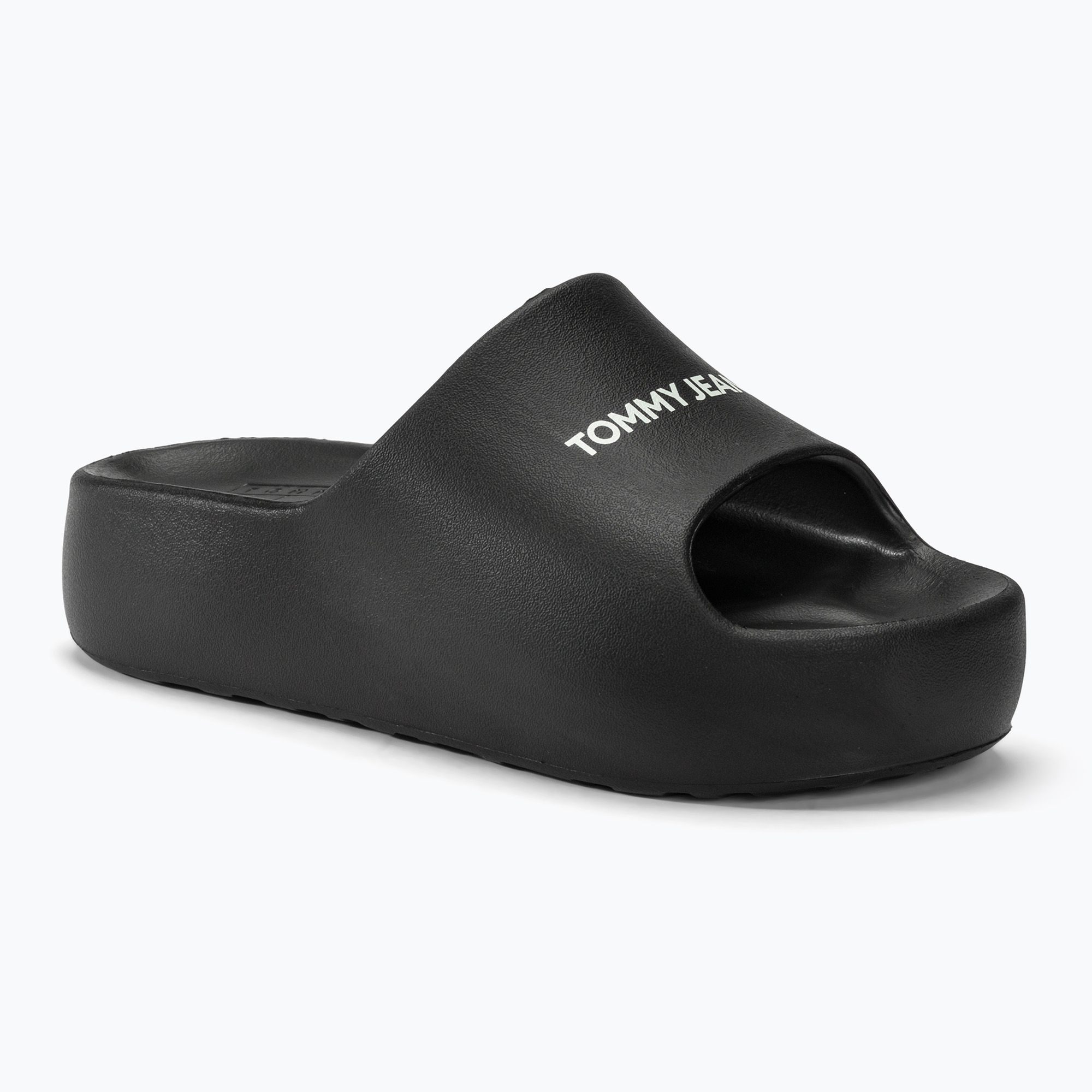 Klapki damskie Tommy Jeans Chunky Flatform Slide black 