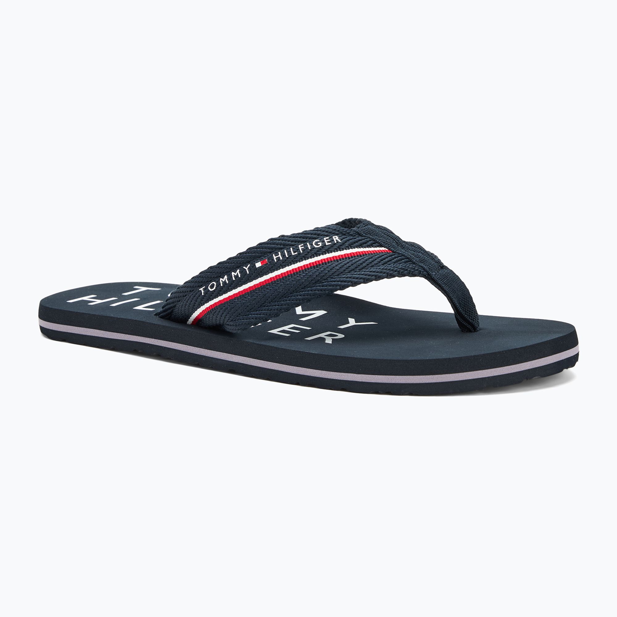 Japonki męskie Tommy Hilfiger Web Beach Sandal desert sky 