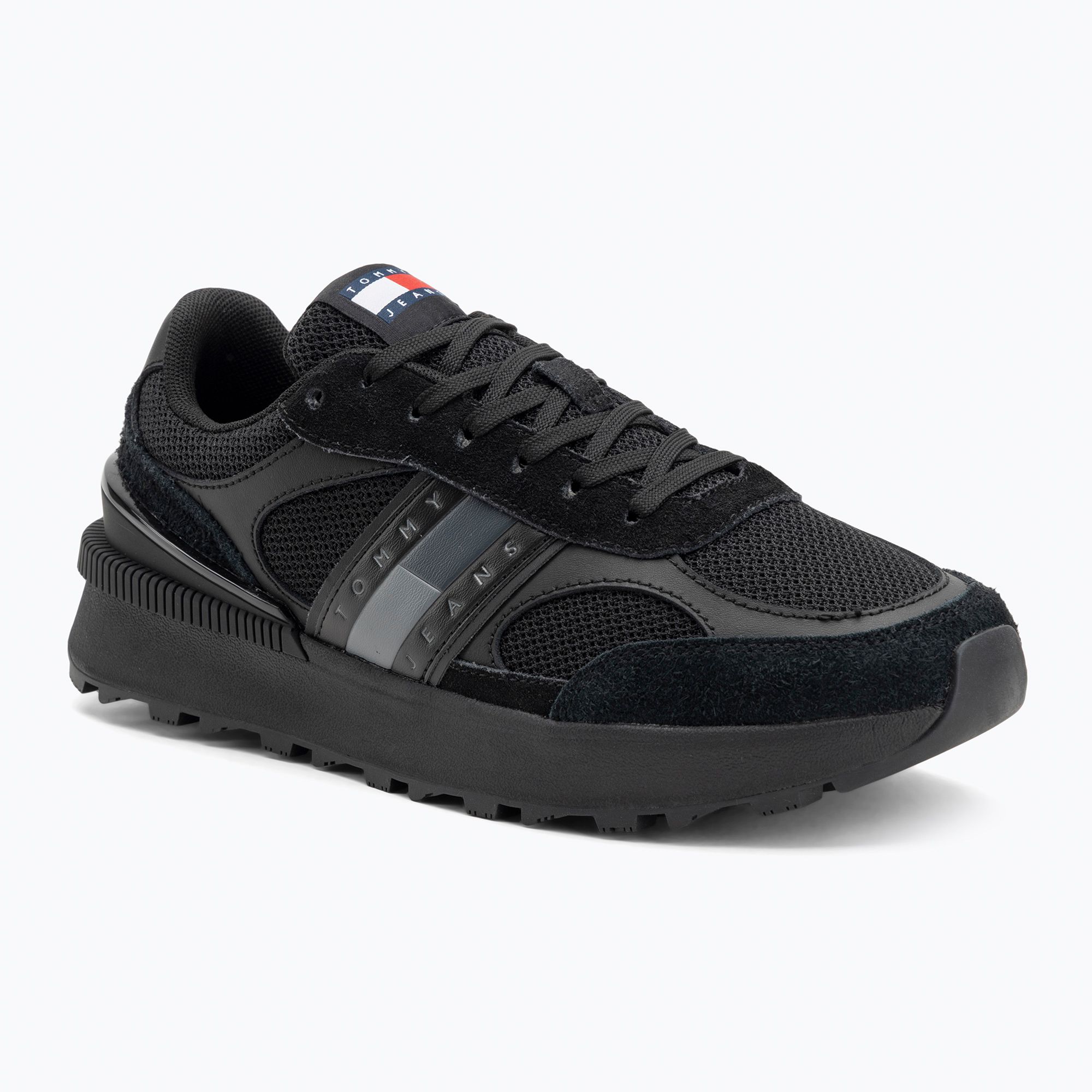 Buty męskie Tommy Jeans TJM Technical Runner Ess black 