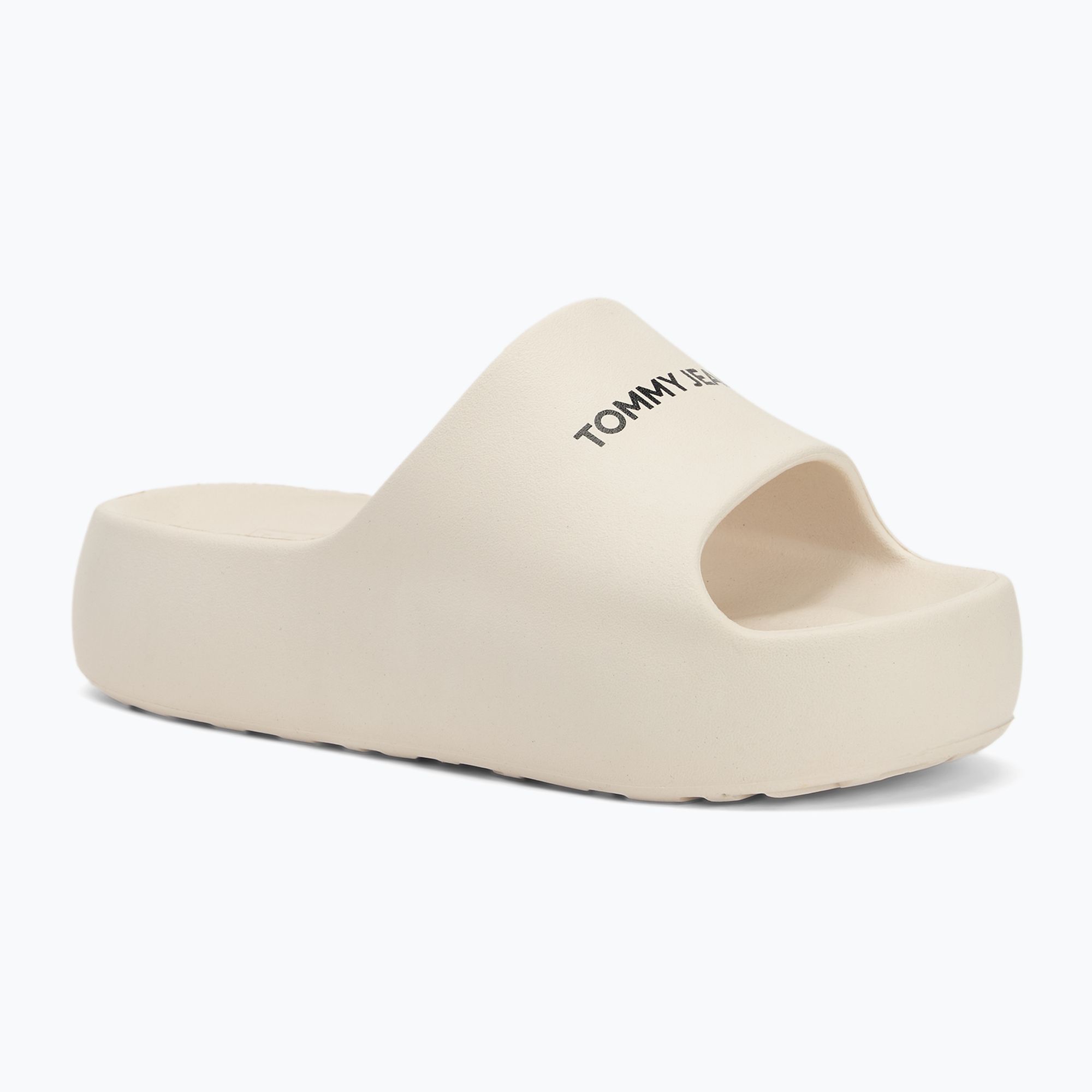 Klapki damskie Tommy Jeans Flatform Pool Slide Ess newsprint 