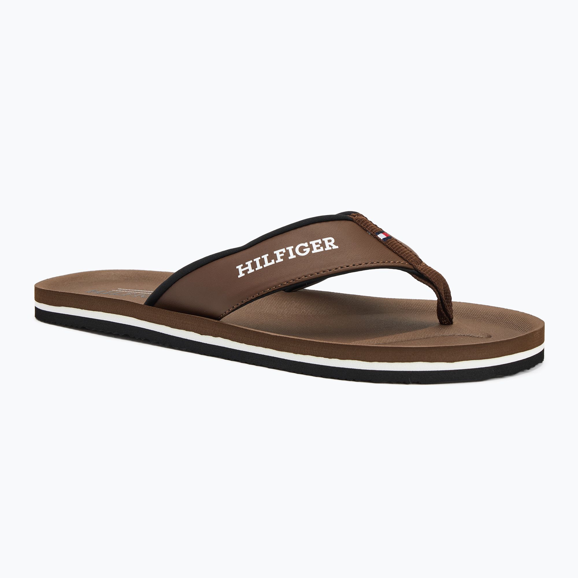 Japonki męskie Tommy Hilfiger Padded Comfort B Sandal legacy brown 