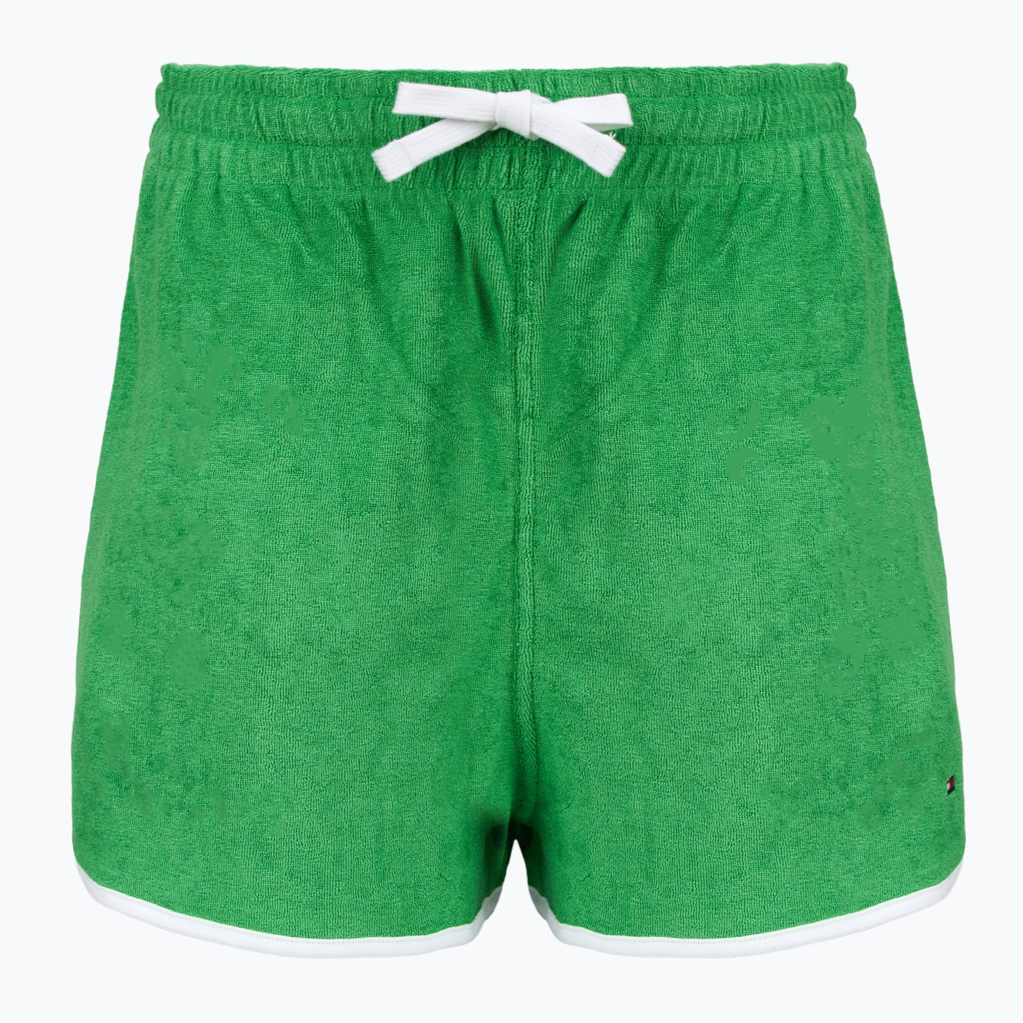 Spodenki damskie Tommy Hilfiger Terry Shorts radiant green 