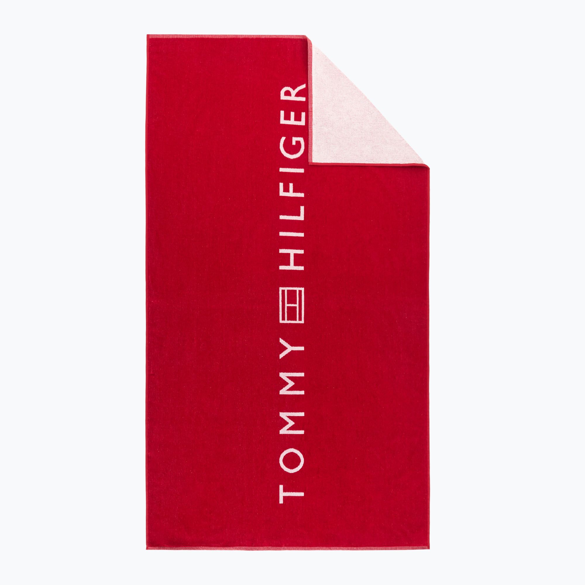 Ręcznik Tommy Hilfiger Logo Towel medium red 