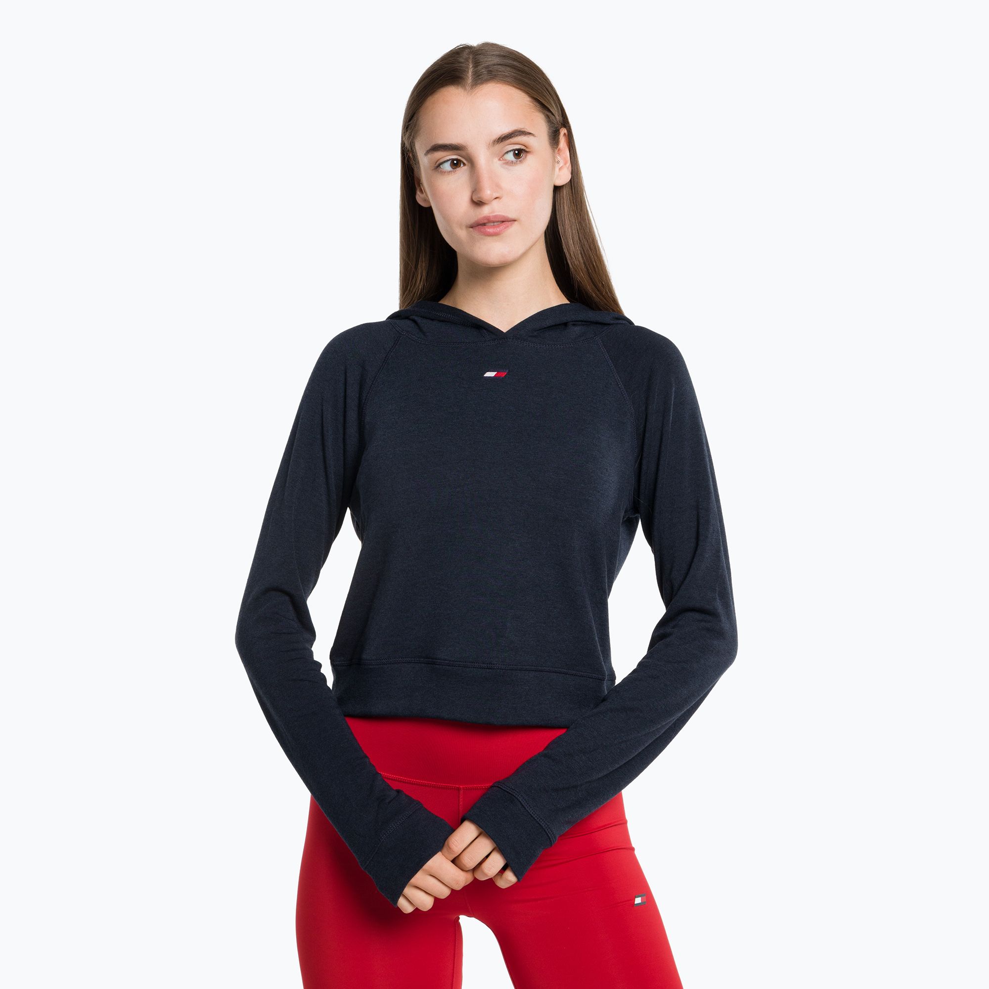 Bluza damska Tommy Hilfiger Slim Soft Hoodie blue 