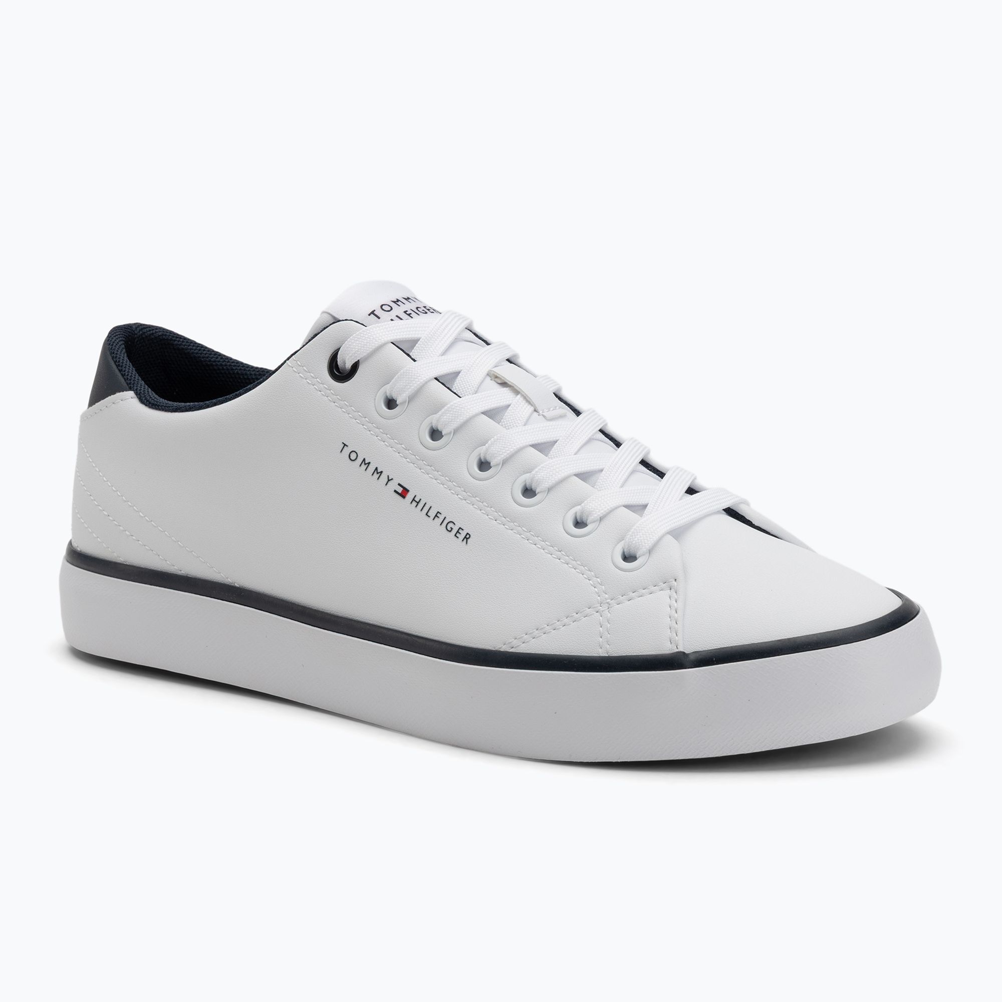 Trampki męskie Tommy Hilfiger Th Hi Vulc Core Low Leather Ess white 