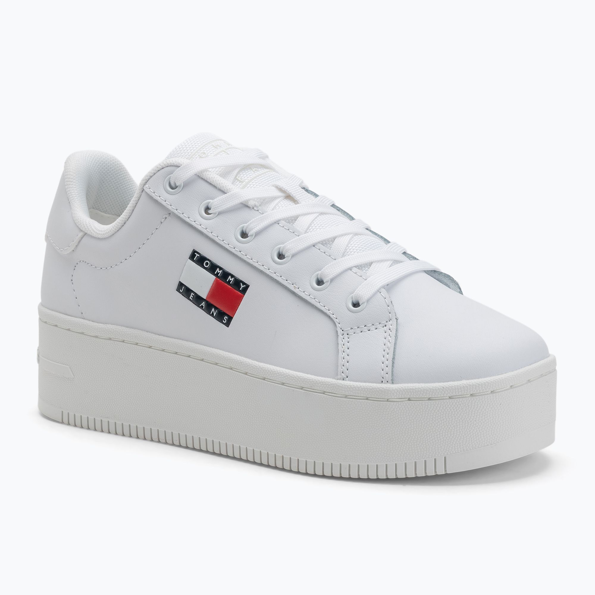 Buty damskie Tommy Jeans Tjw Flatform Cupsole Ess white 