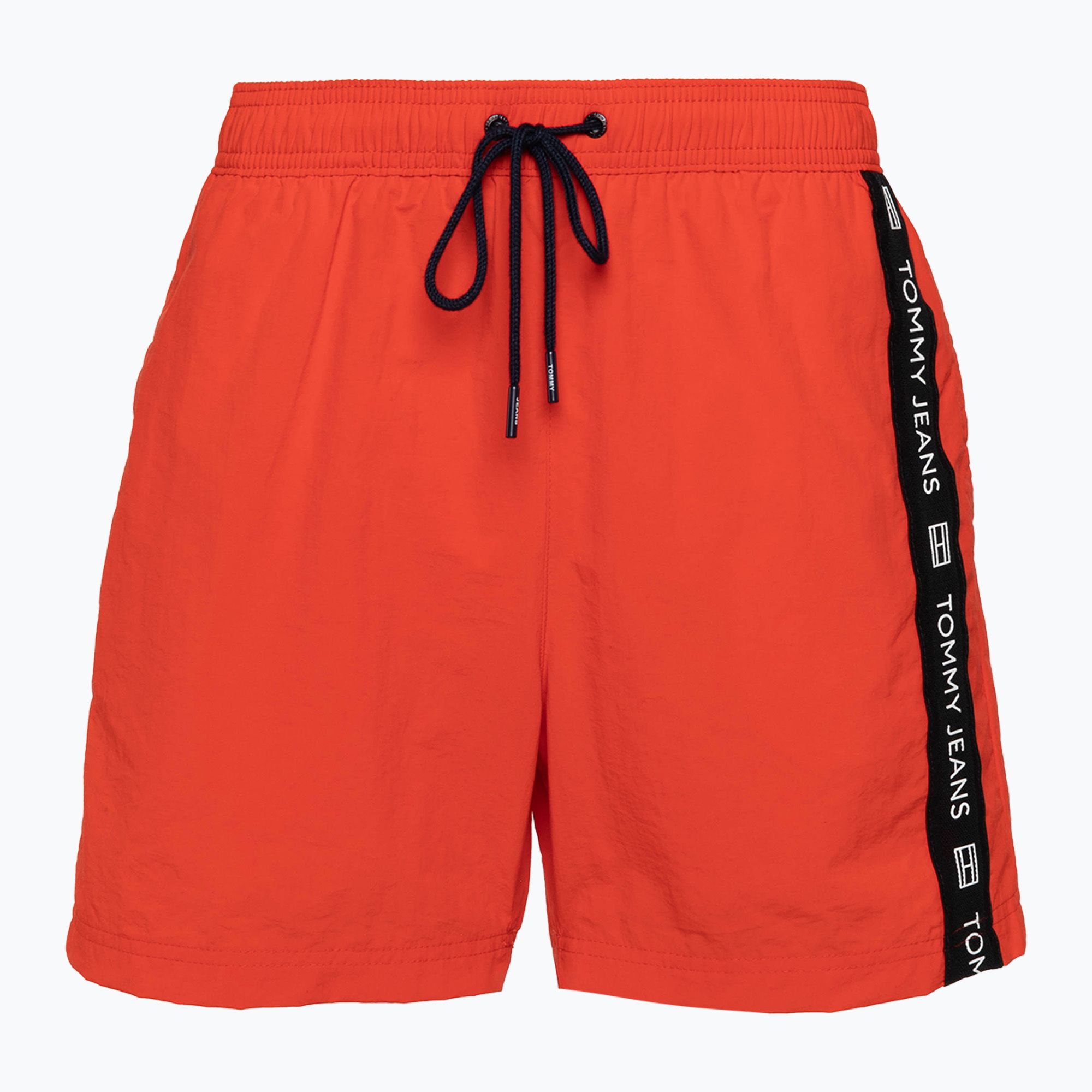 Szorty kąpielowe męskie Tommy Jeans SF Medium Drawstring Side Tape hot heat 