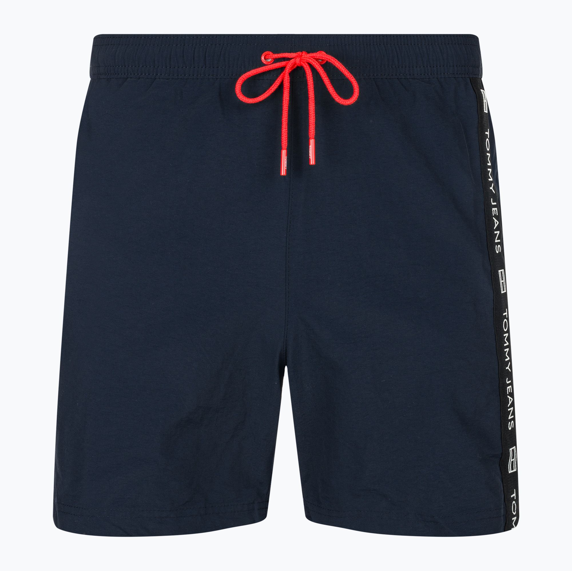 Szorty kąpielowe męskie Tommy Jeans SF Medium Drawstring Side Tape dark night navy 