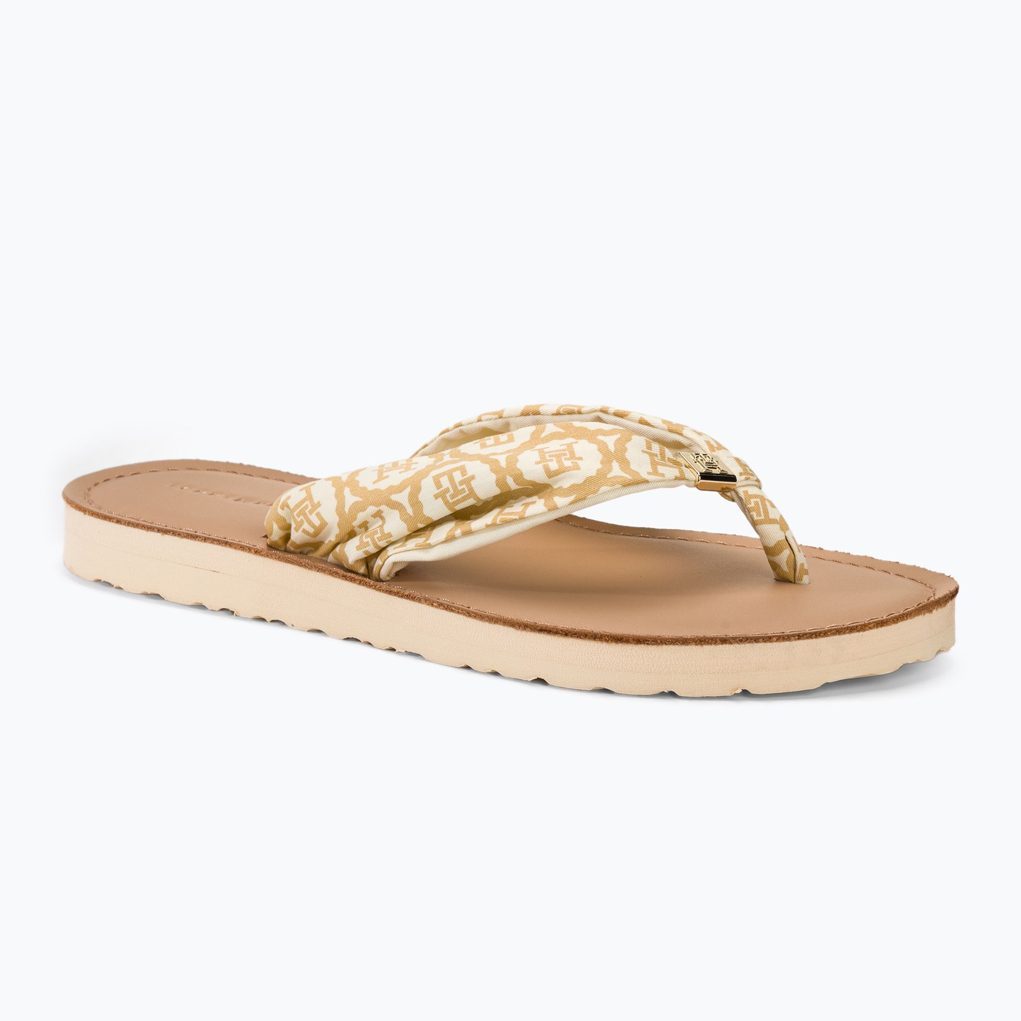 Japonki damskie Tommy Hilfiger Emblem Elevated Beach Sandal  calico 