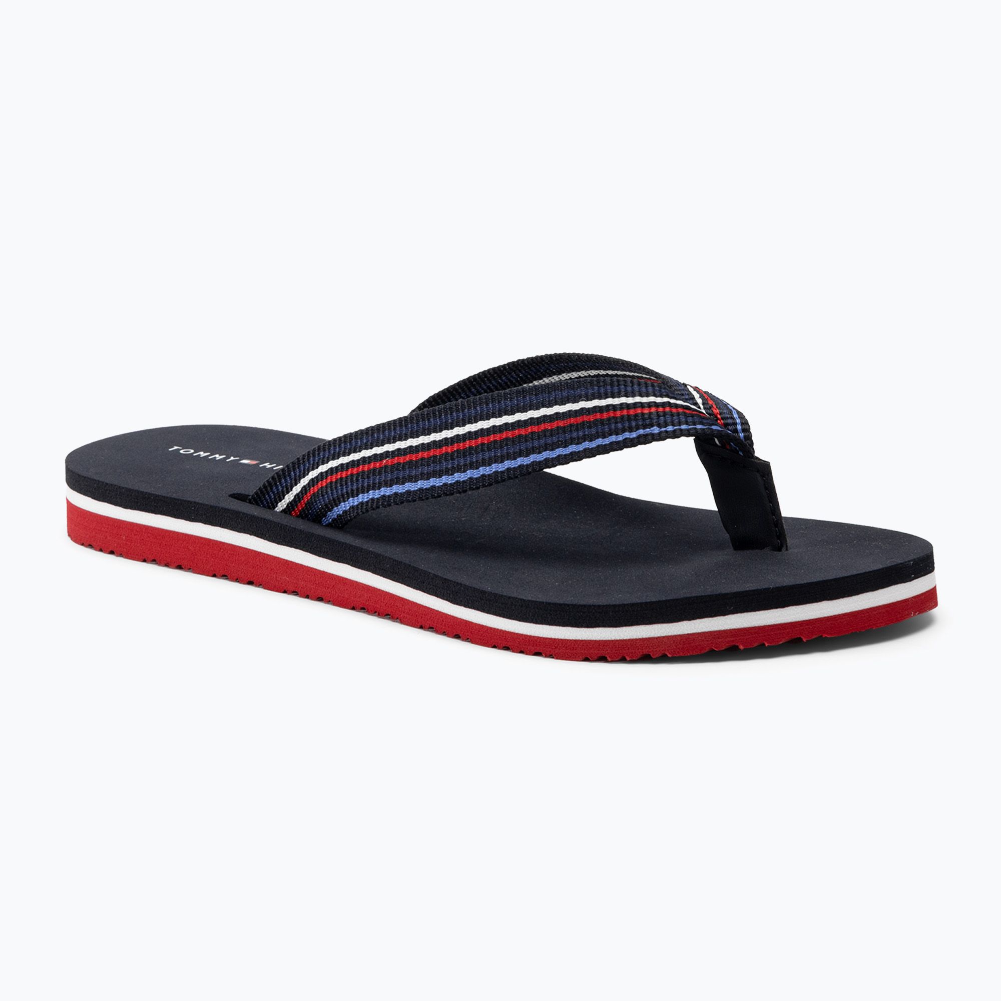 Japonki damskie Tommy Hilfiger Stripes Beach Sandal red white blue 