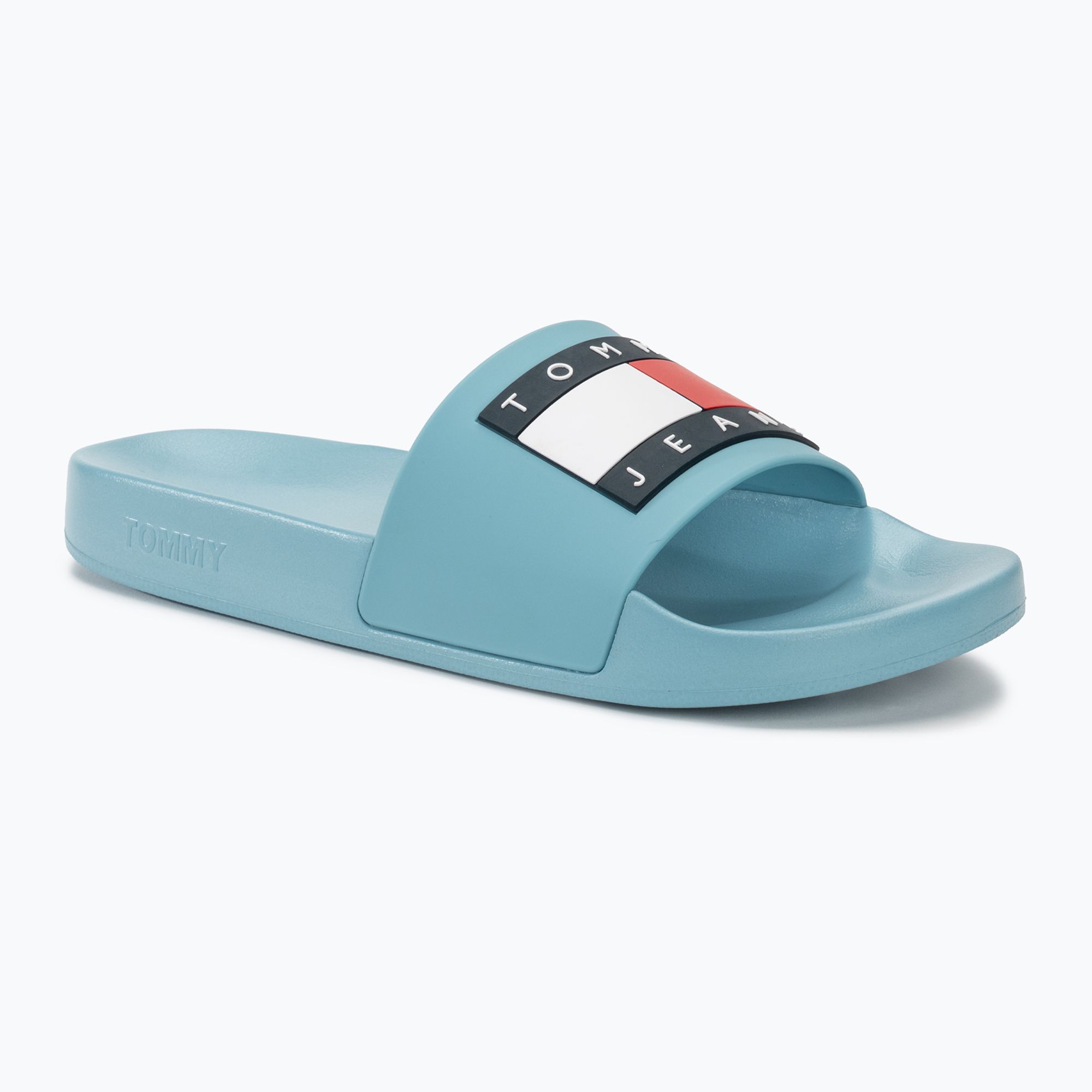 Klapki męskie Tommy Jeans Pool Slide Ess skyscrape blue 