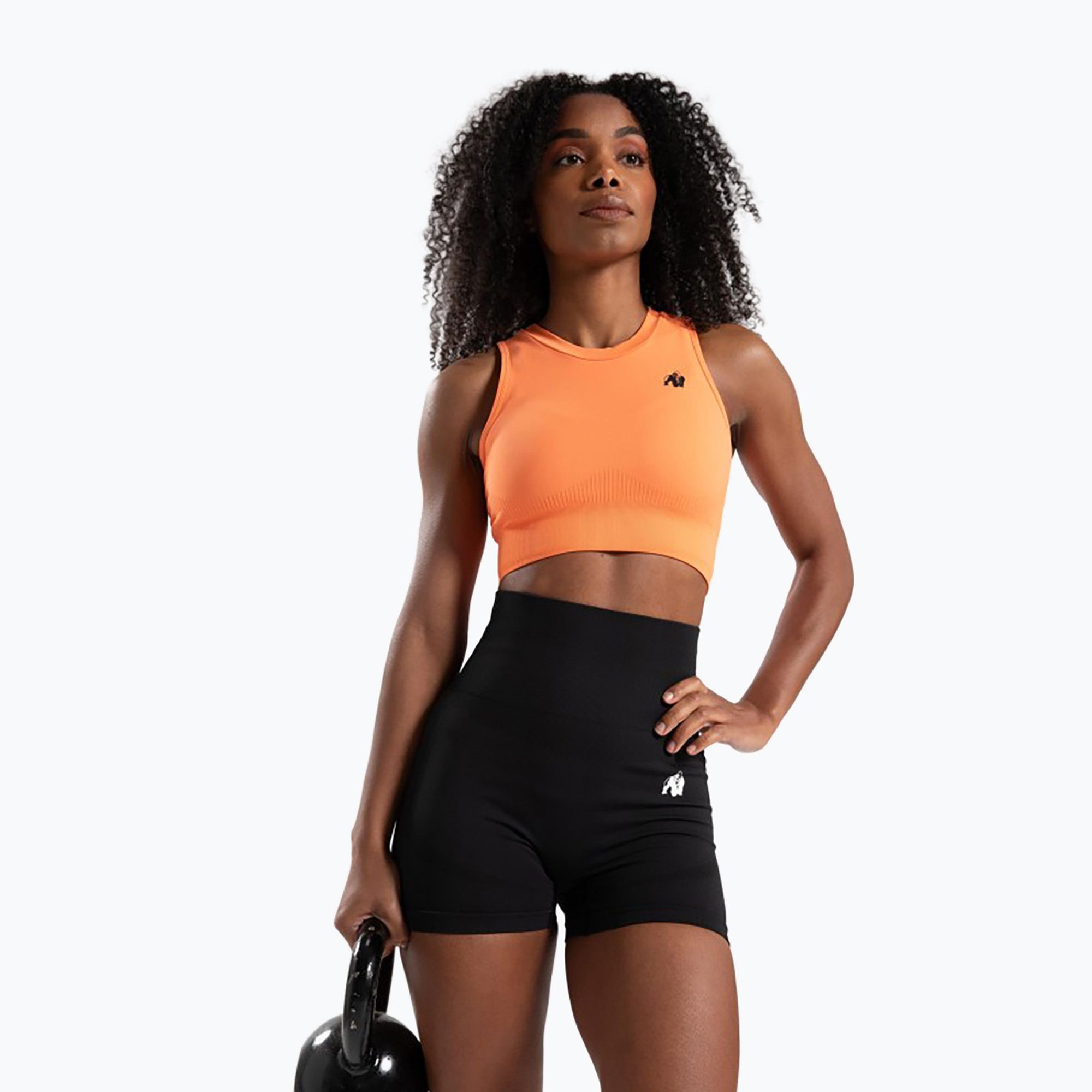 Top treningowy damski Gorilla Wear Olivia Crop orange 