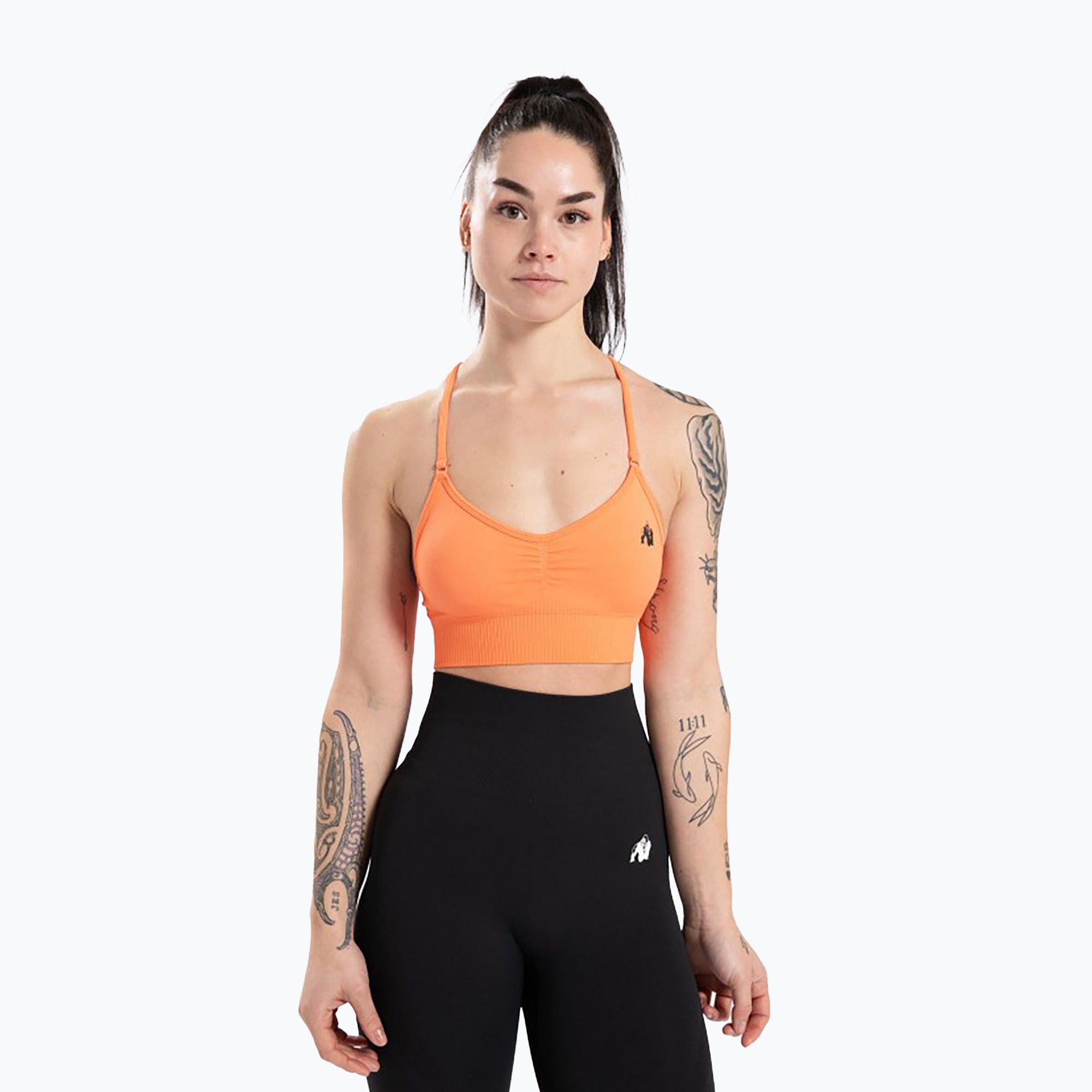 Biustonosz treningowy Gorilla Wear Olivia Sports Bra orange 