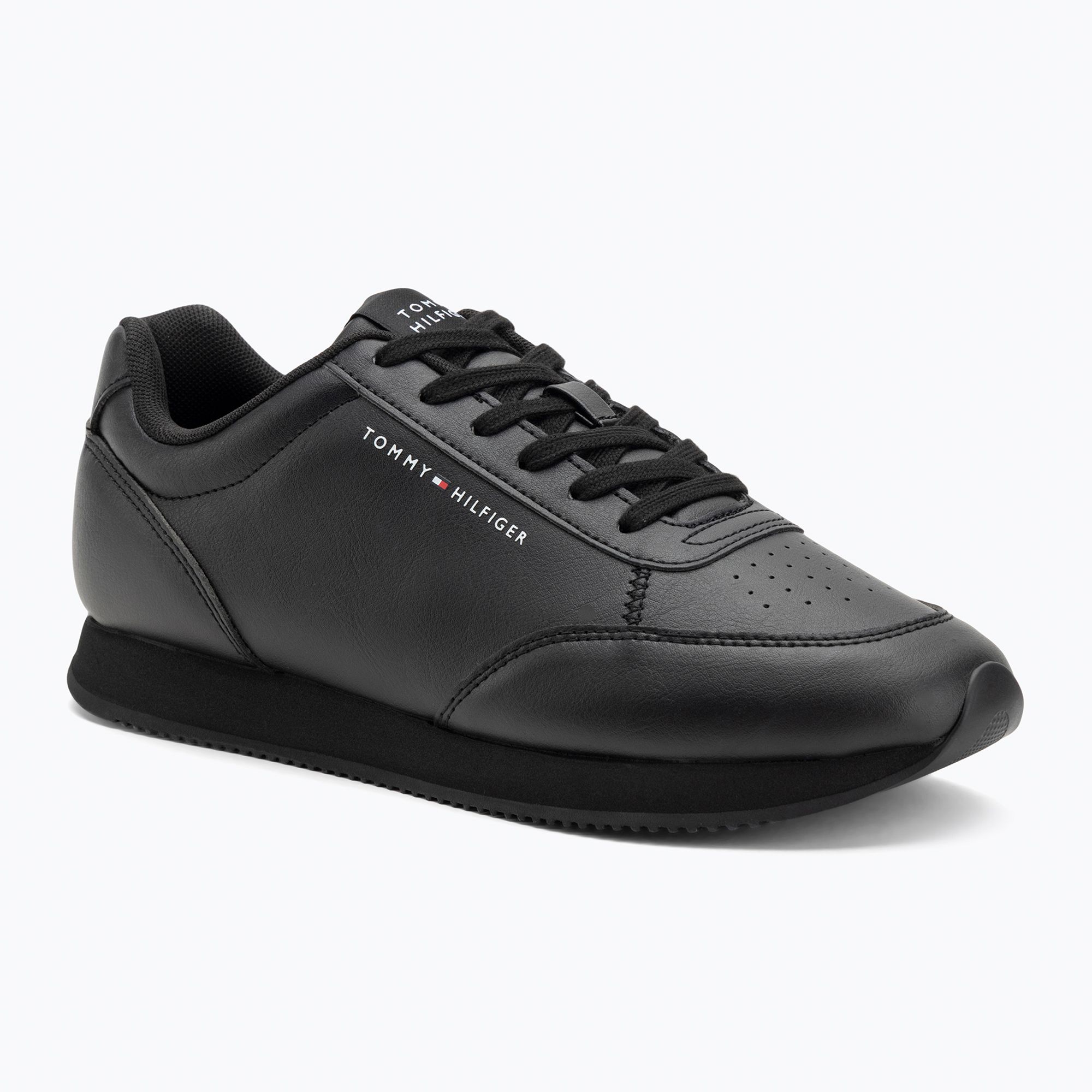 Buty męskie Tommy Hilfiger Lo Runner Pu Mix black 