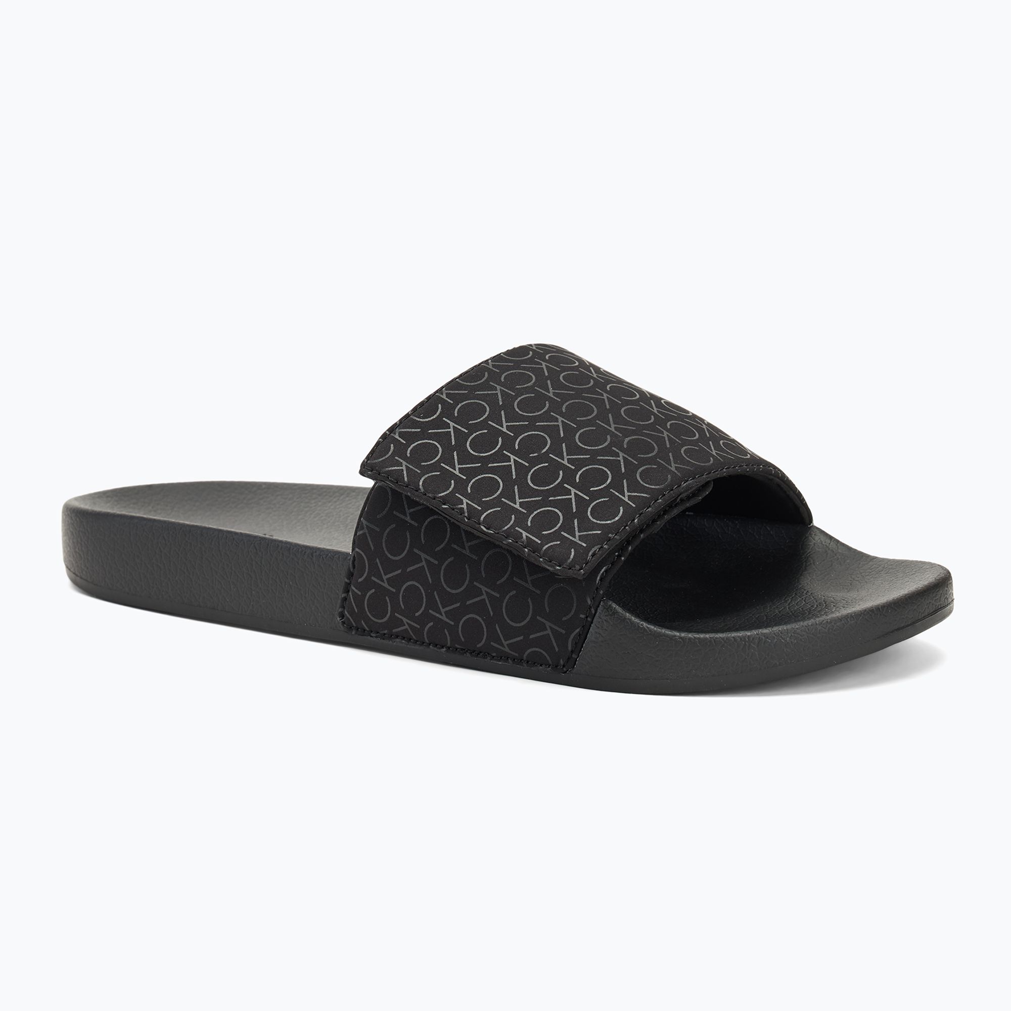 Klapki męskie Calvin Klein HM0HM01671 Pool Slide Mono black mono 