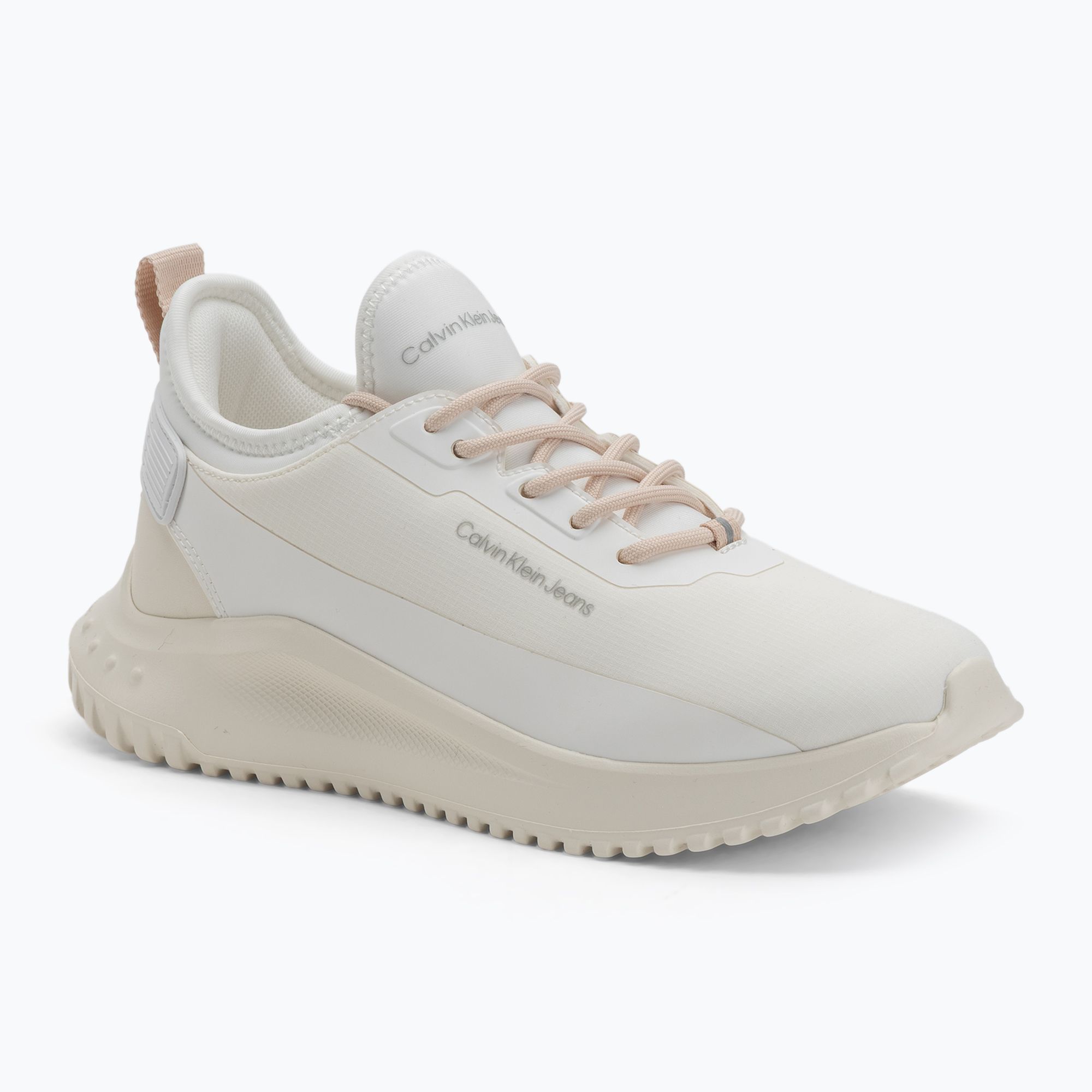 Buty damskie Calvin Klein YW0YW01665 Eva Runner Sock Mix In Hitech bright white/creamy white/w pink 