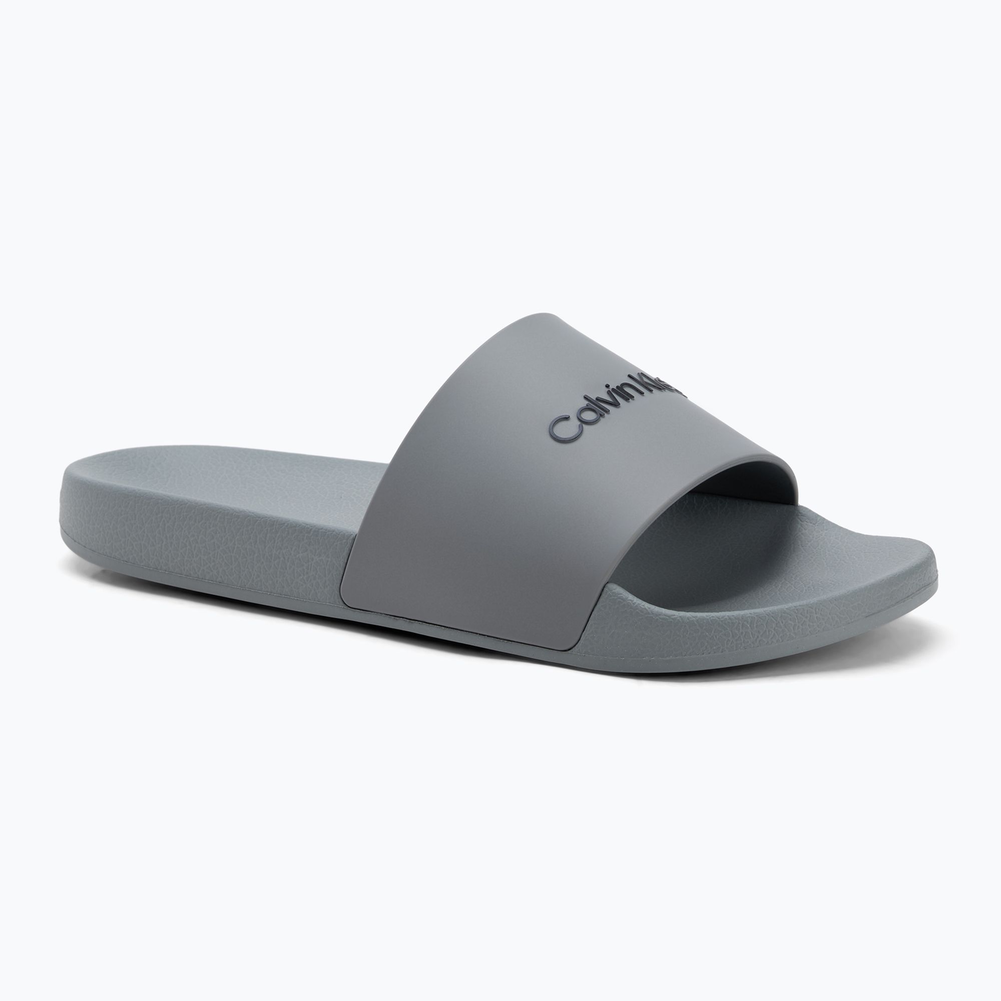 Klapki męskie Calvin Klein HM0HM00455 Pool Slide Rubber granite road 