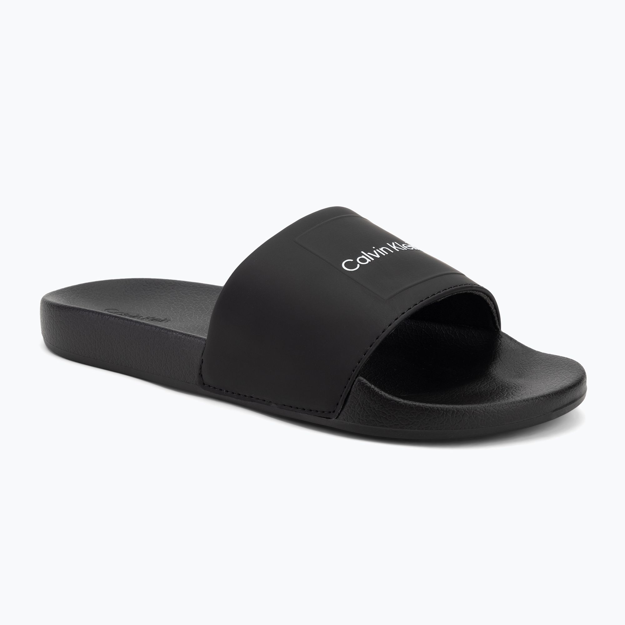 Klapki męskie Calvin Klein HM0HM01754 Pool Slide Ck Square black 