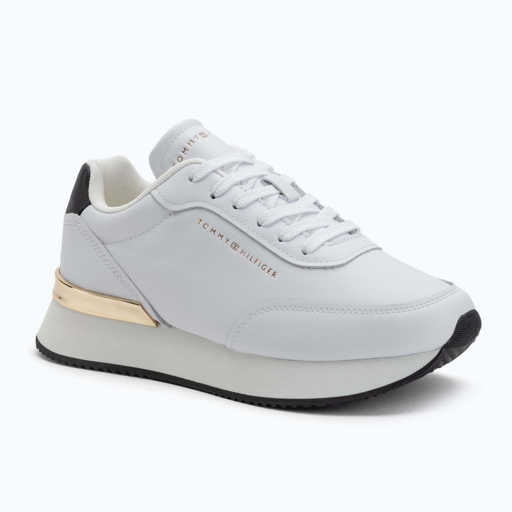 Buty damskie Tommy Hilfiger Chic Fashion Runner white/black 