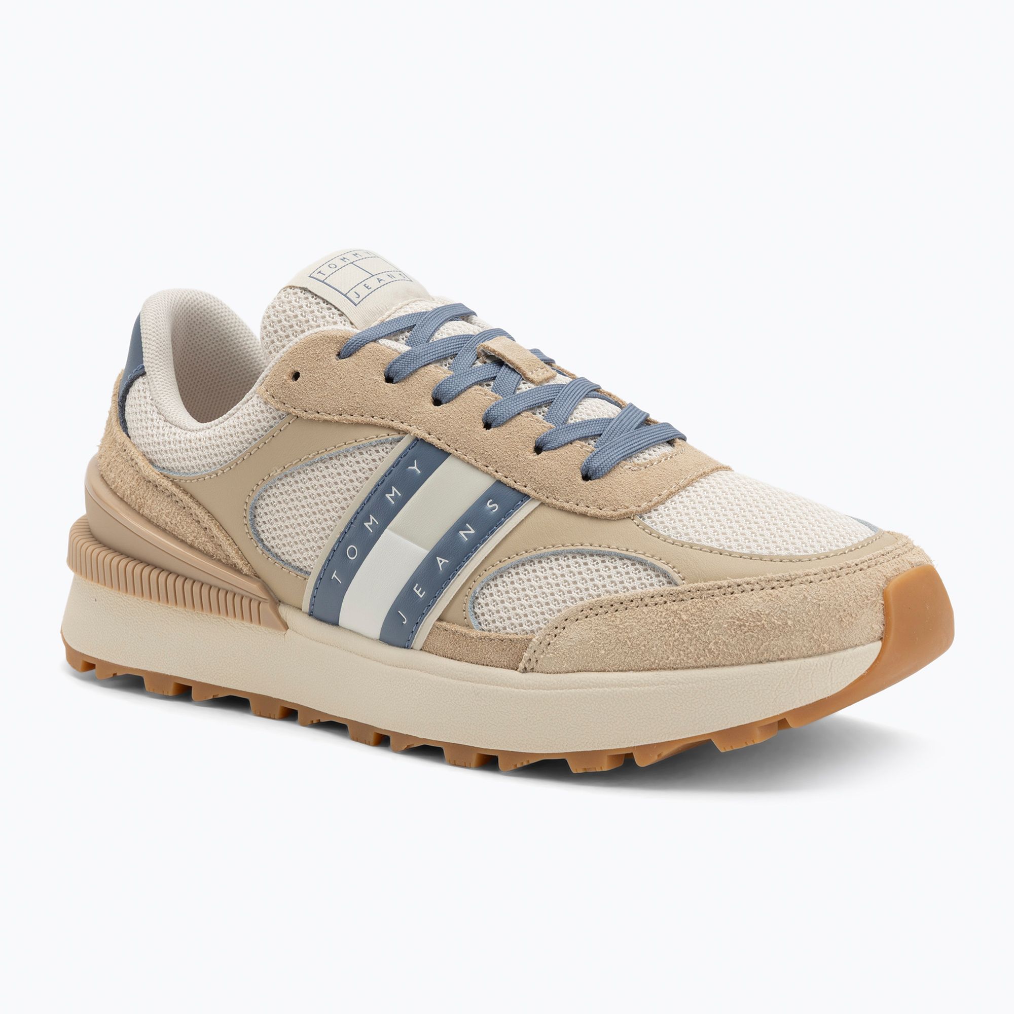 Buty męskie Tommy Jeans TJM Technical Runner Ess gentle gold 